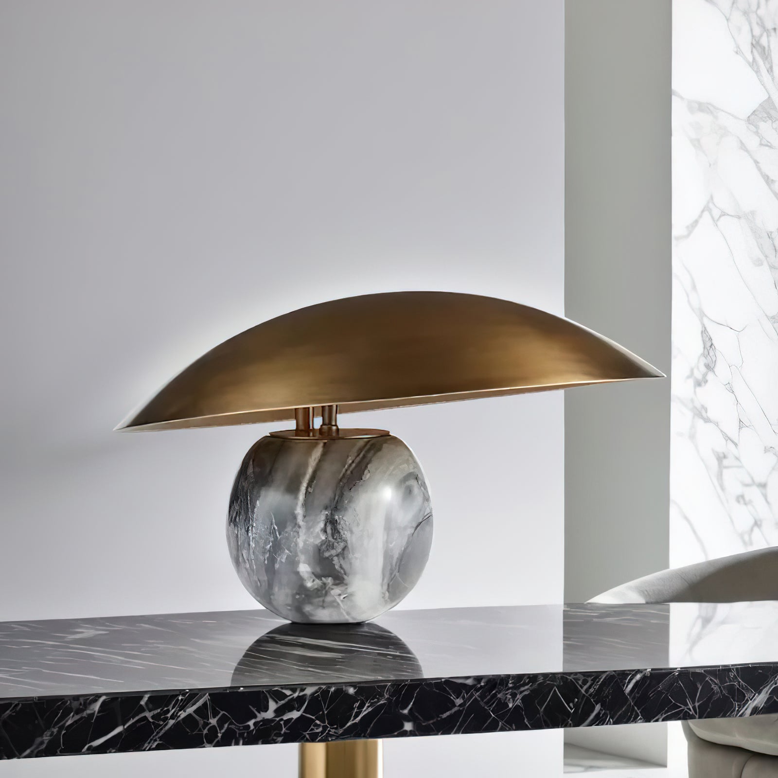 Celina Marble Artistic Table Lamp-Neutral Decor