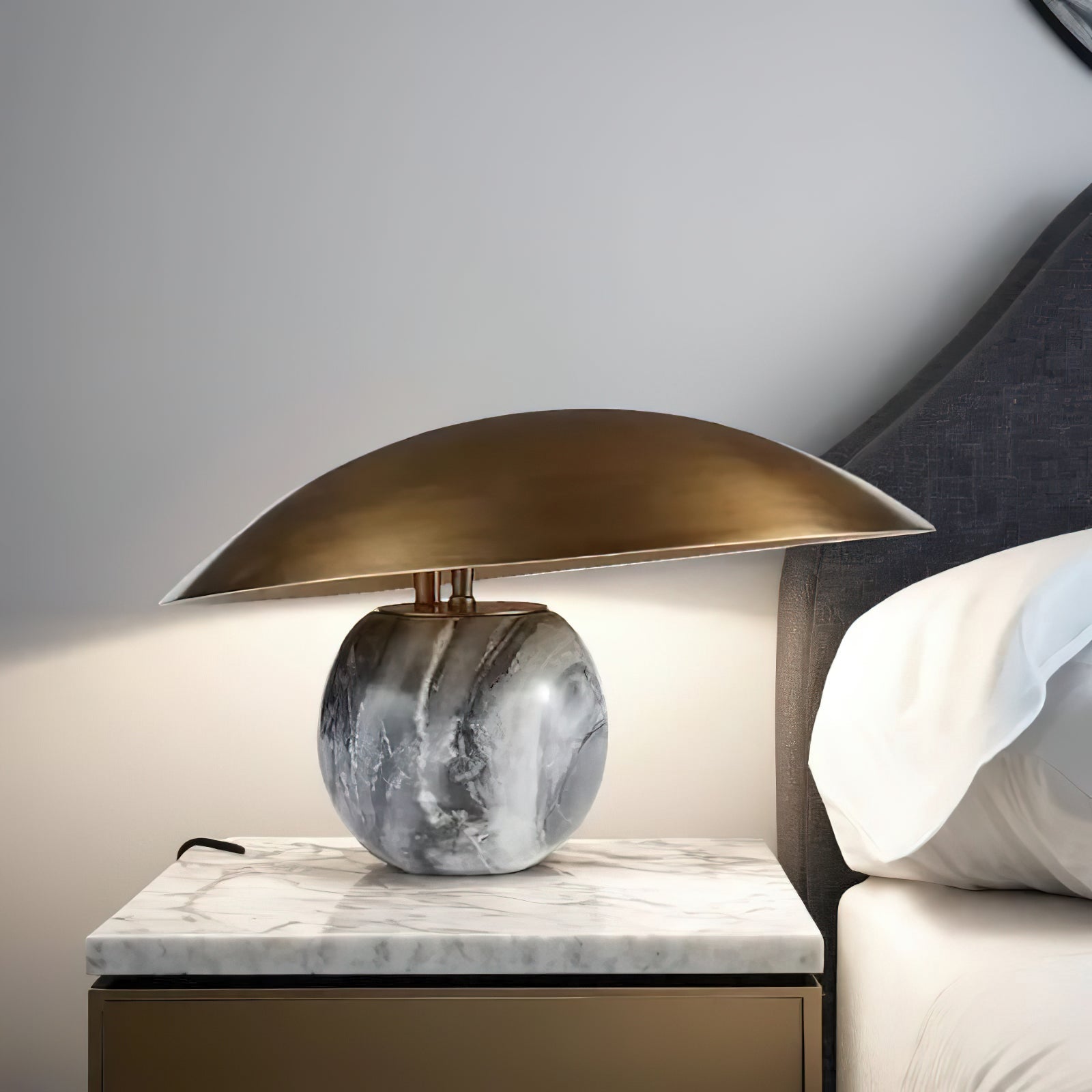 Celina Marble Artistic Table Lamp-Neutral Decor