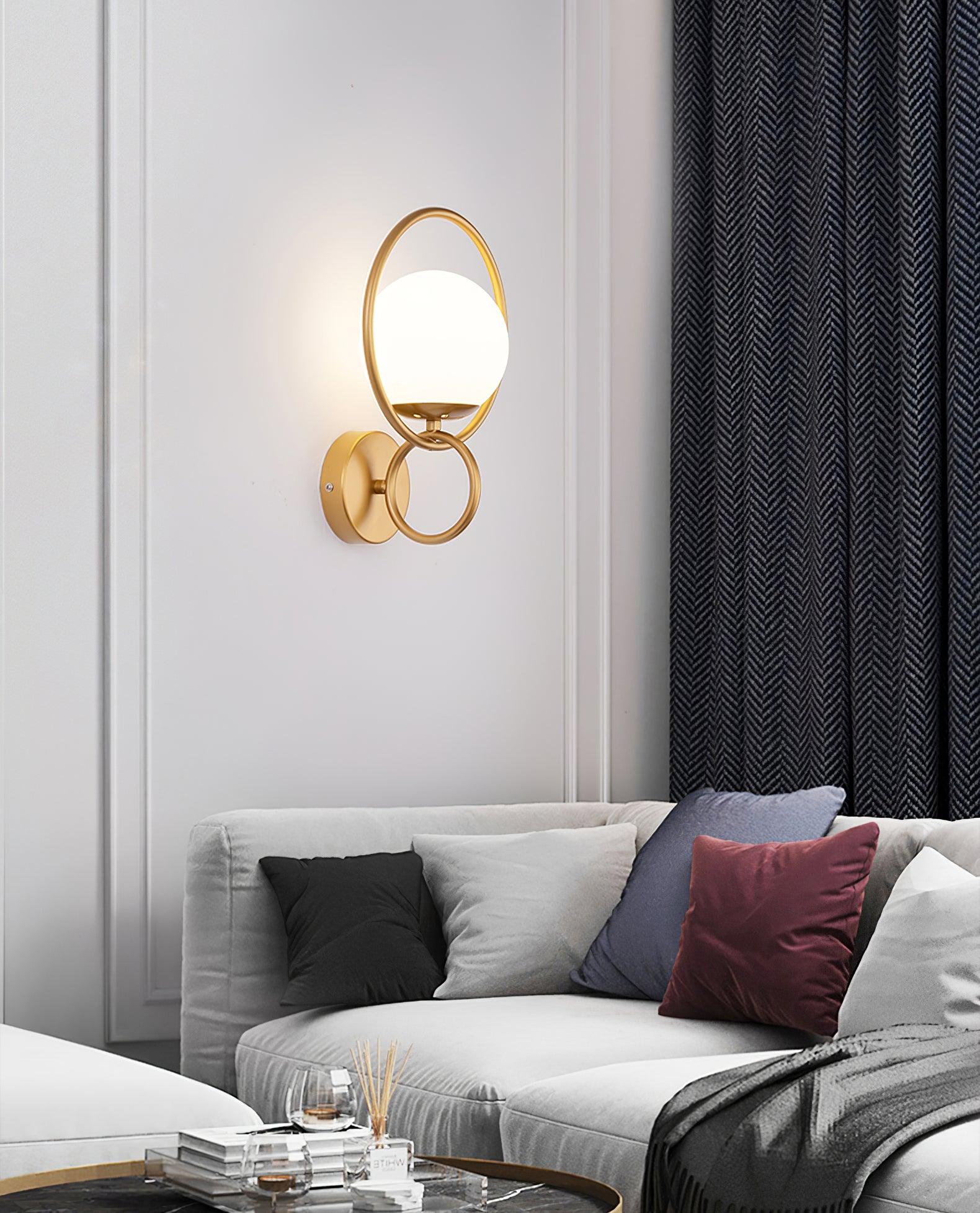 Zesilan Glass Wall Light-Neutral Decor