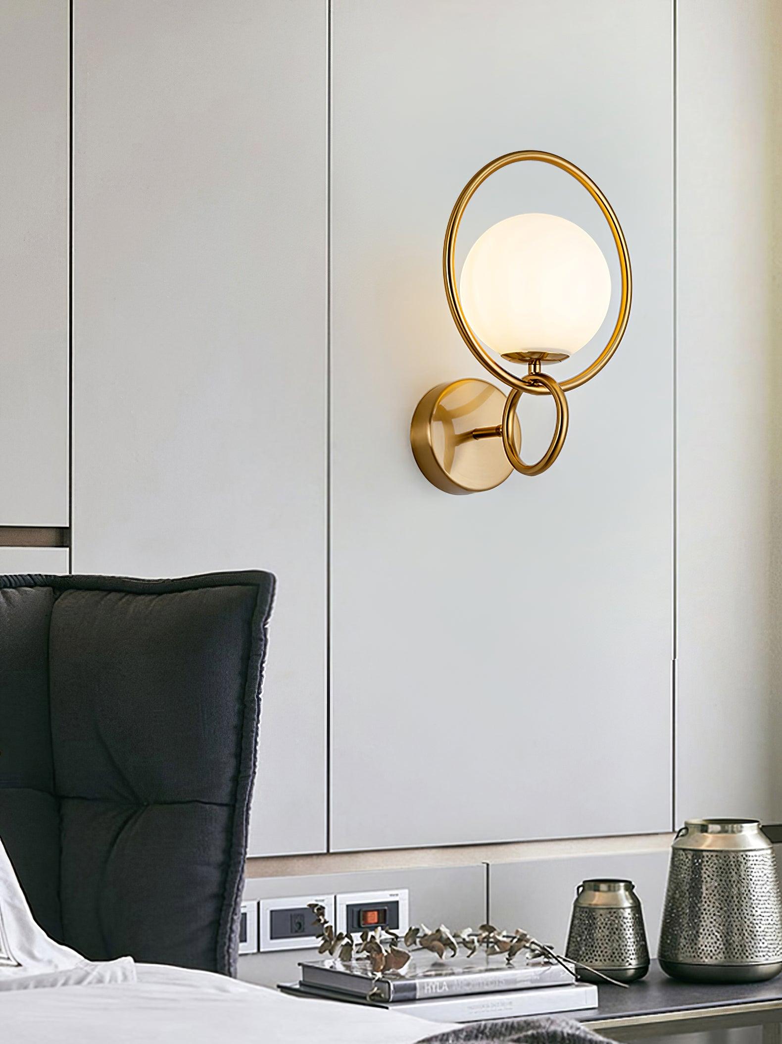 Zesilan Glass Wall Light-Neutral Decor
