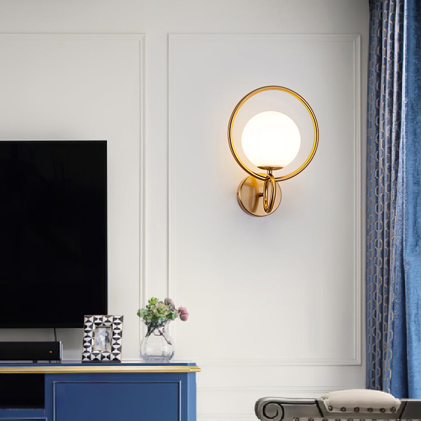 Zesilan Glass Wall Light-Neutral Decor