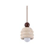 Ritta Travertine Ripple Pendant Light