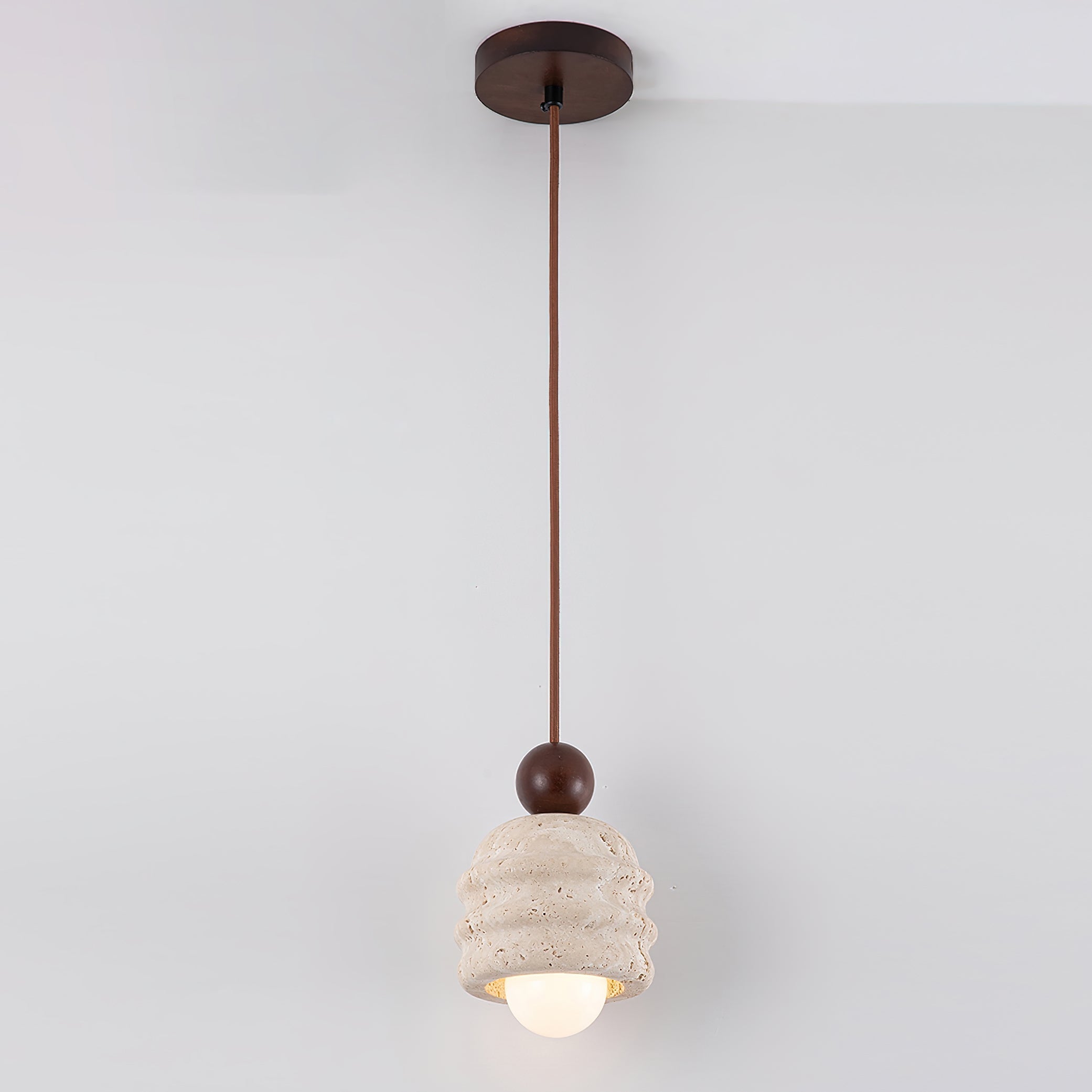 Ritta Travertine Ripple Pendant Light