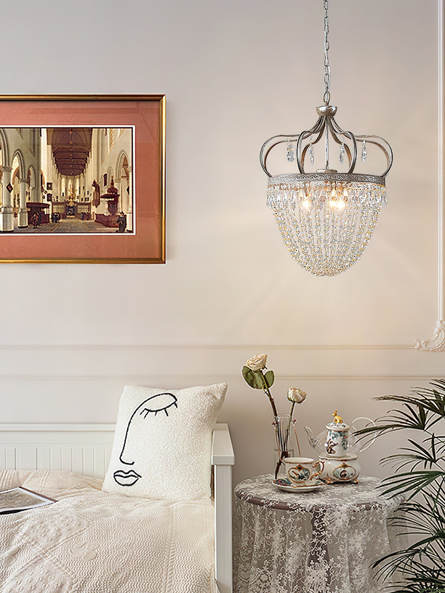 Abella Tear Drop Crystal Chandelier