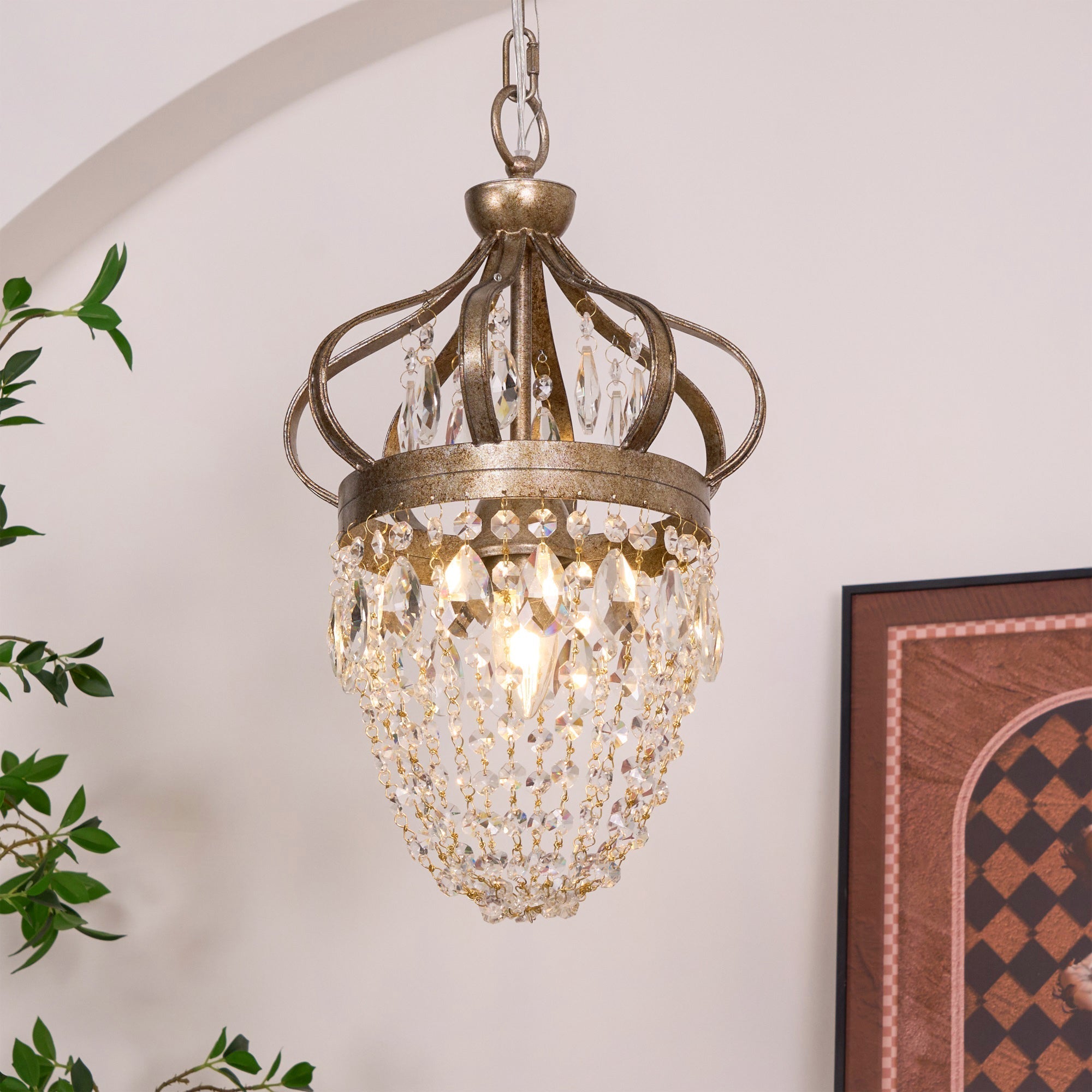 Abella Tear Drop Crystal Chandelier