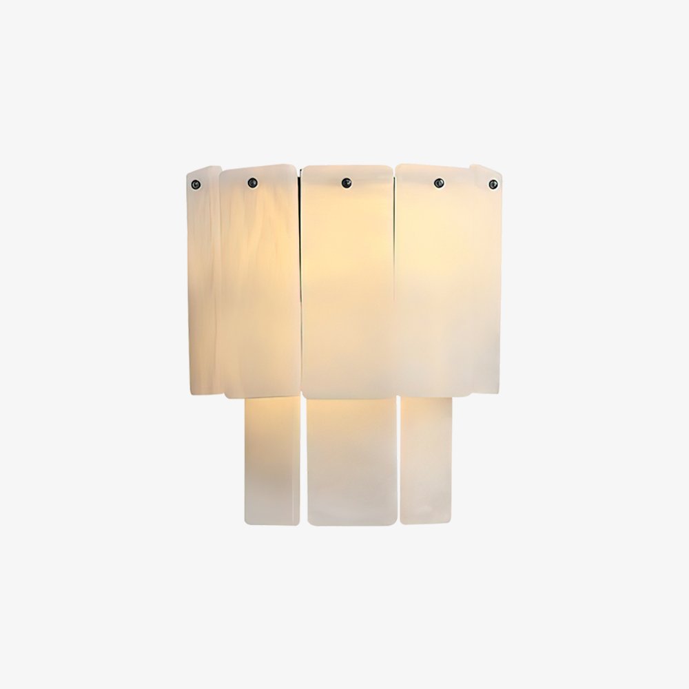 Fractured Alabaster Wall Sconce-Neutral Decor