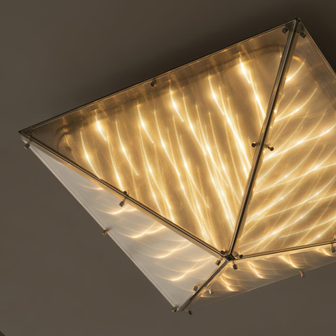 Facet Modern Glass Celing Lamp-Neutral Decor