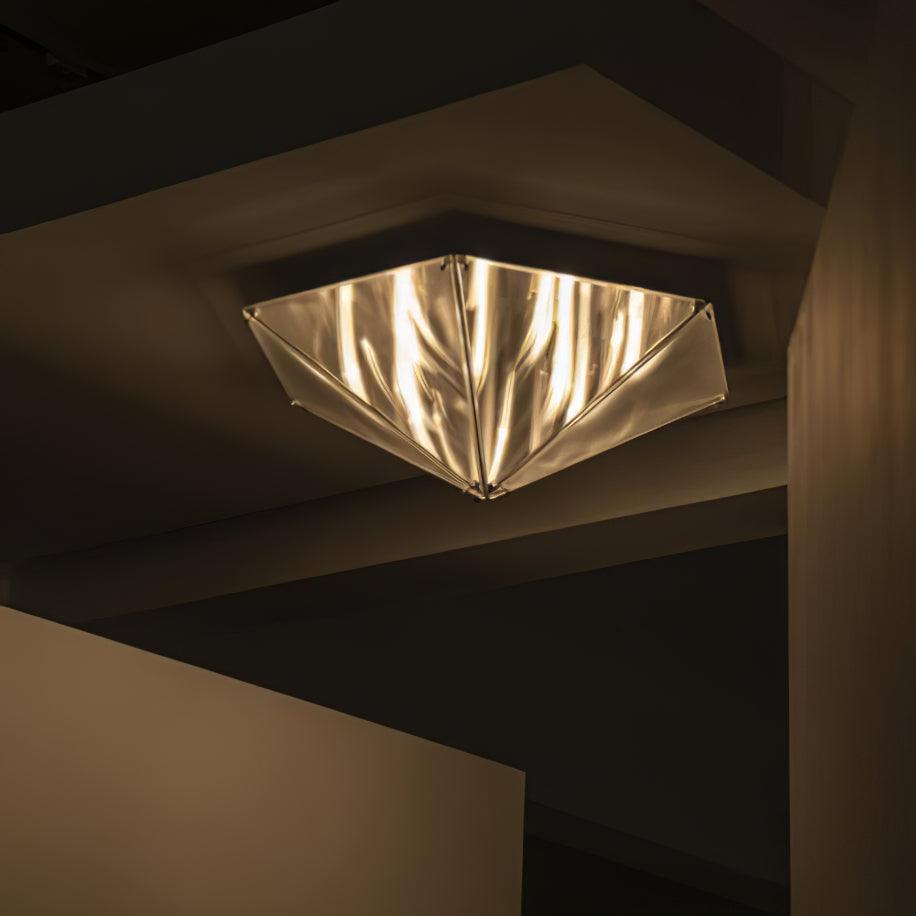 Facet Modern Glass Celing Lamp-Neutral Decor