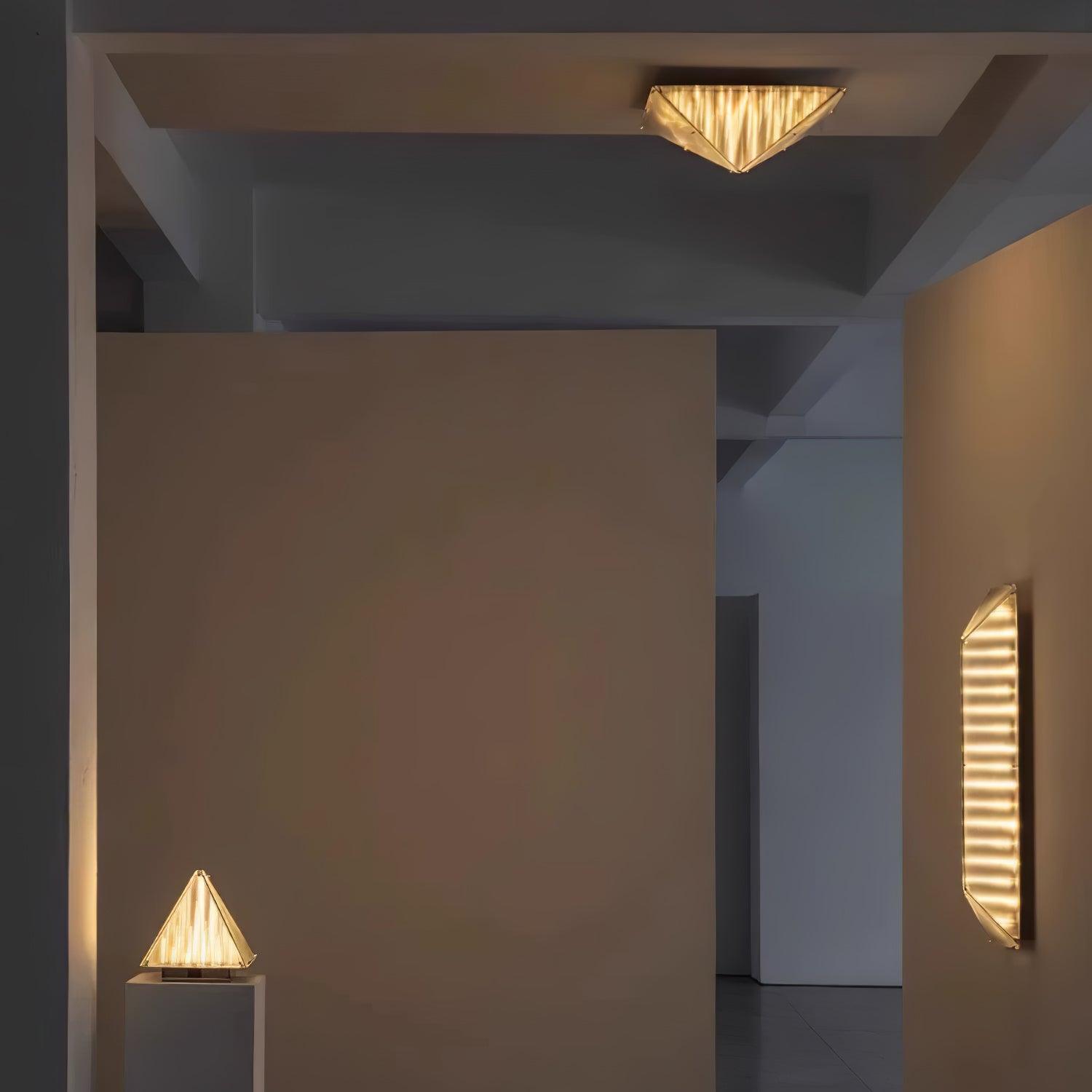 Facet Modern Glass Celing Lamp-Neutral Decor