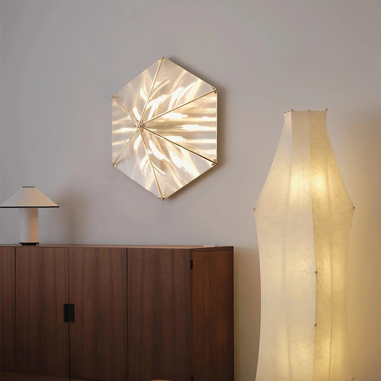 Facet Modern Glass Celing Lamp-Neutral Decor