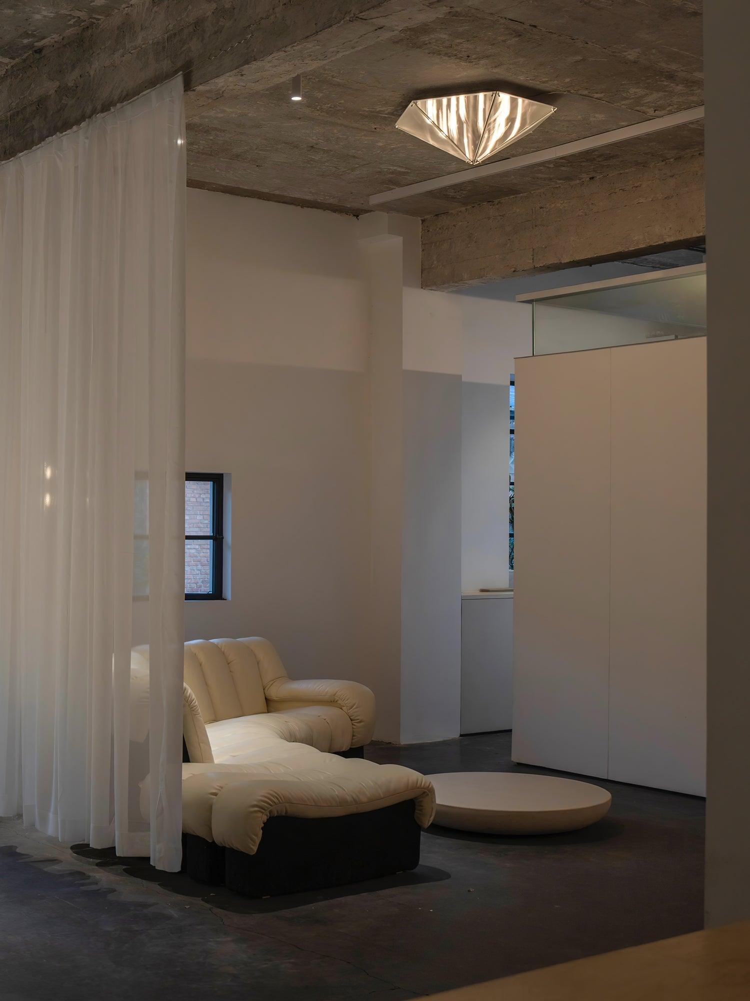 Facet Modern Glass Celing Lamp-Neutral Decor