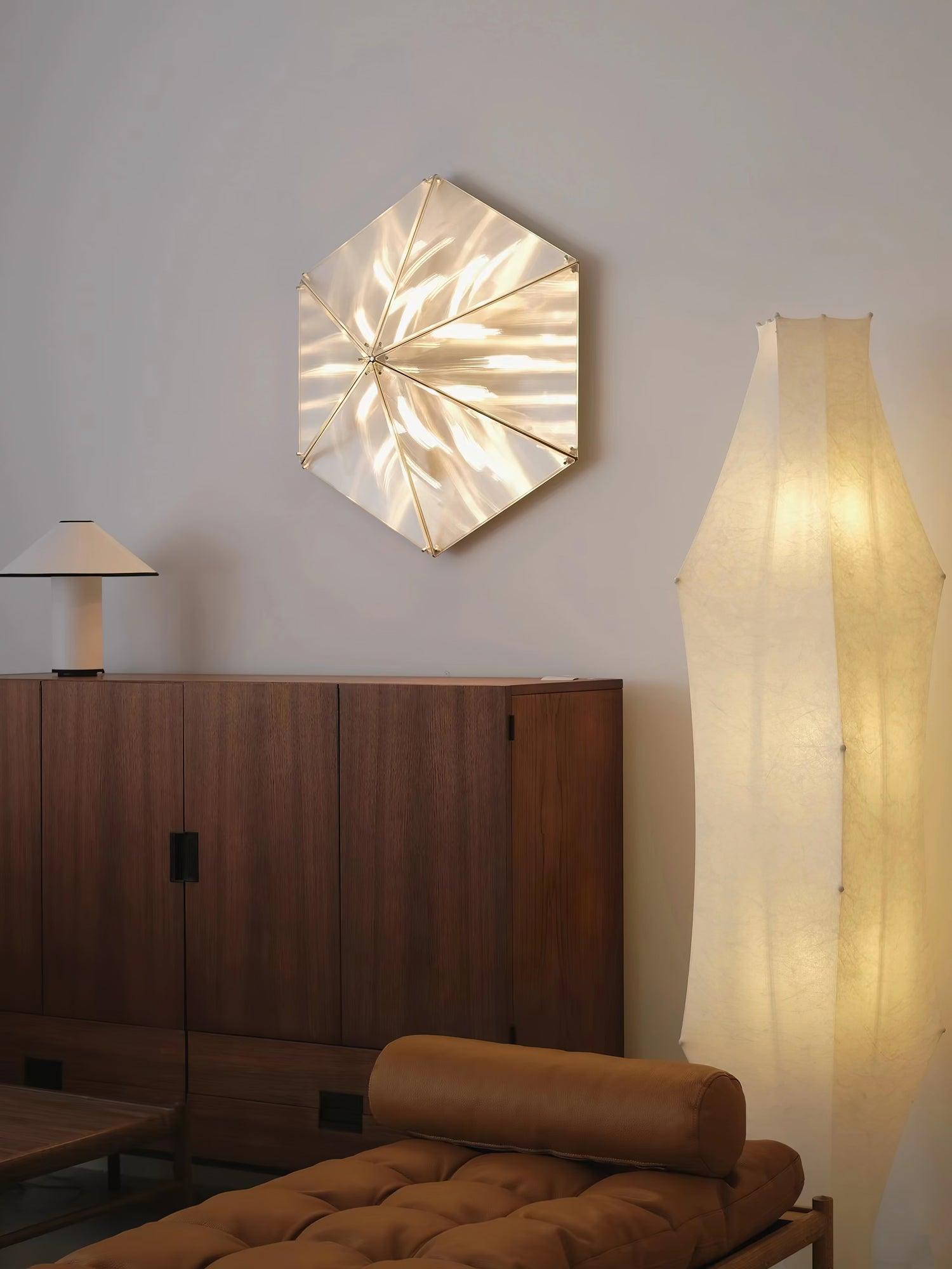 Facet Modern Glass Celing Lamp-Neutral Decor