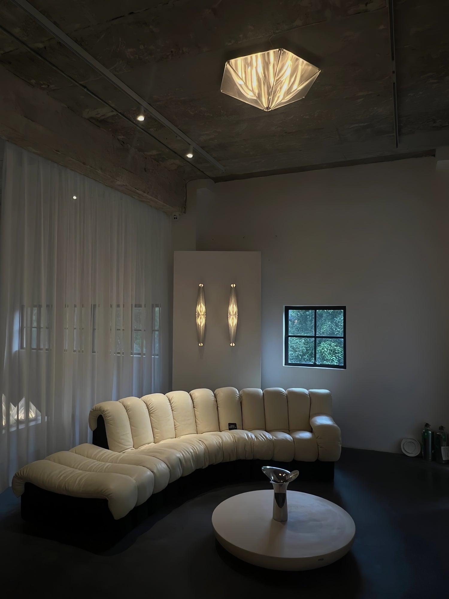 Facet Modern Glass Celing Lamp-Neutral Decor