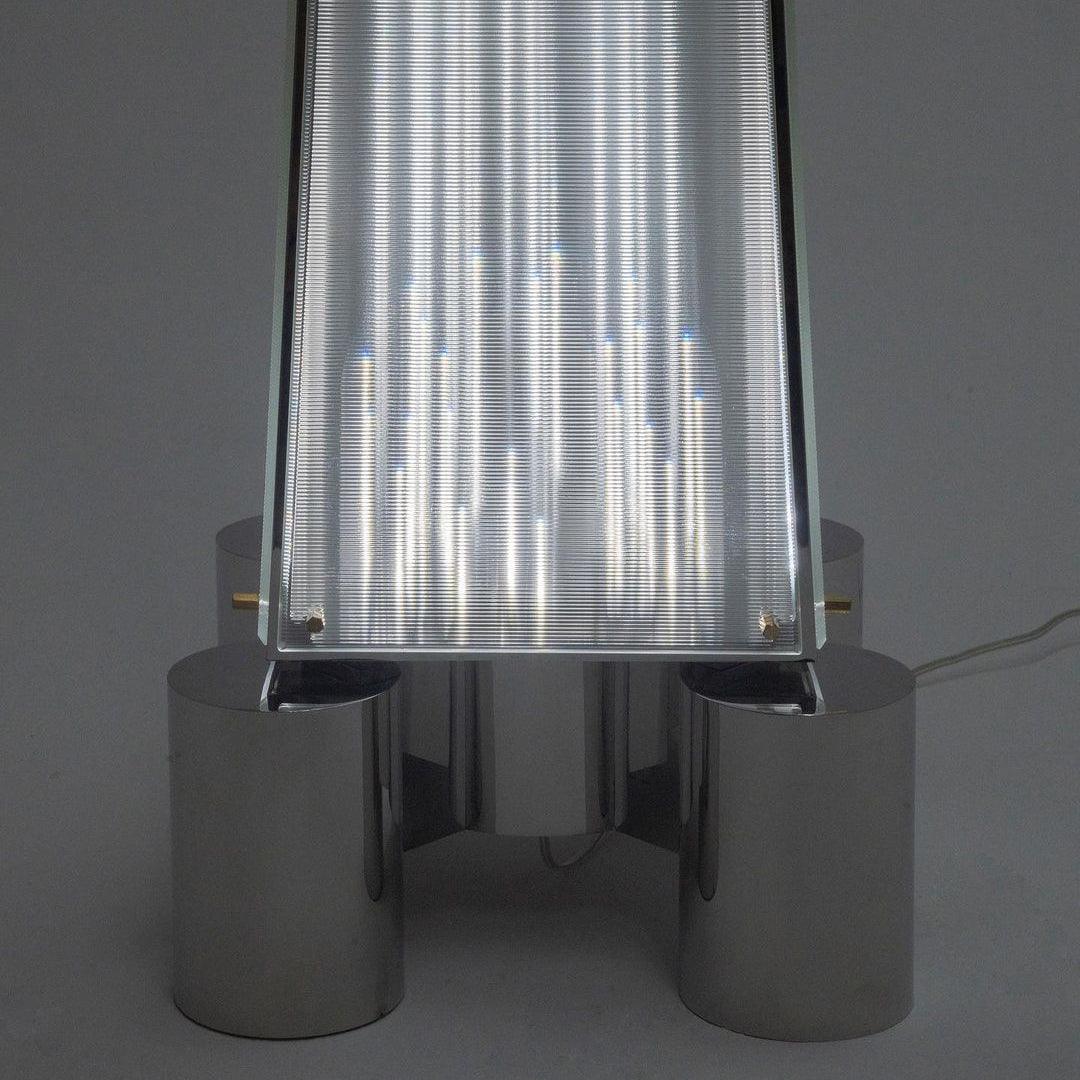 Riley Modern Glass Floor Lamp-Neutral Decor