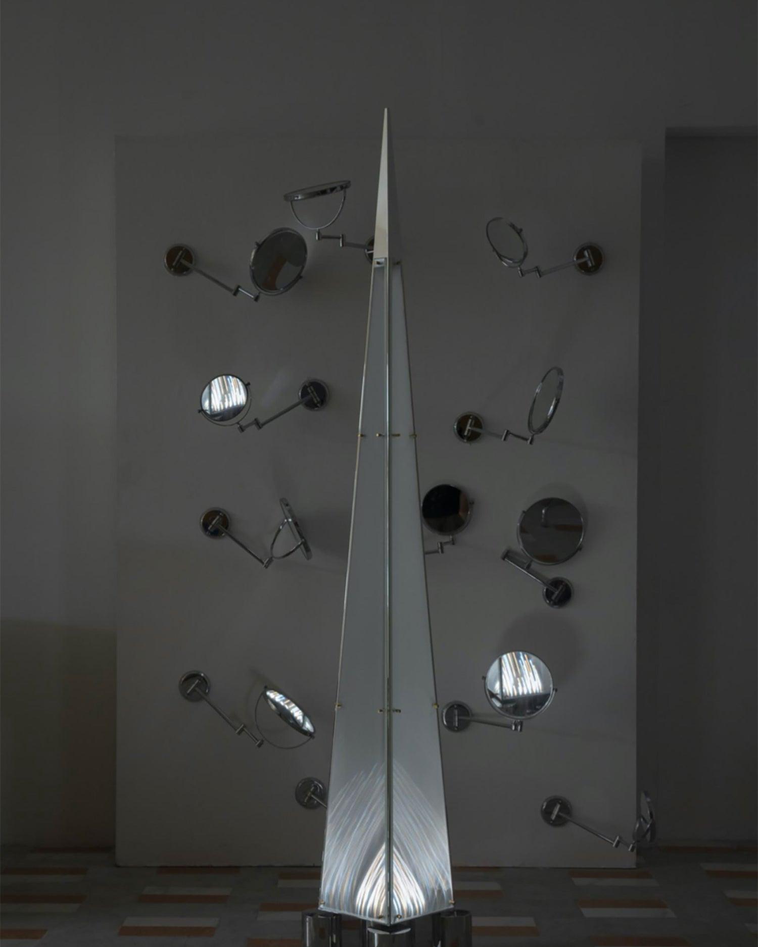 Riley Modern Glass Floor Lamp-Neutral Decor