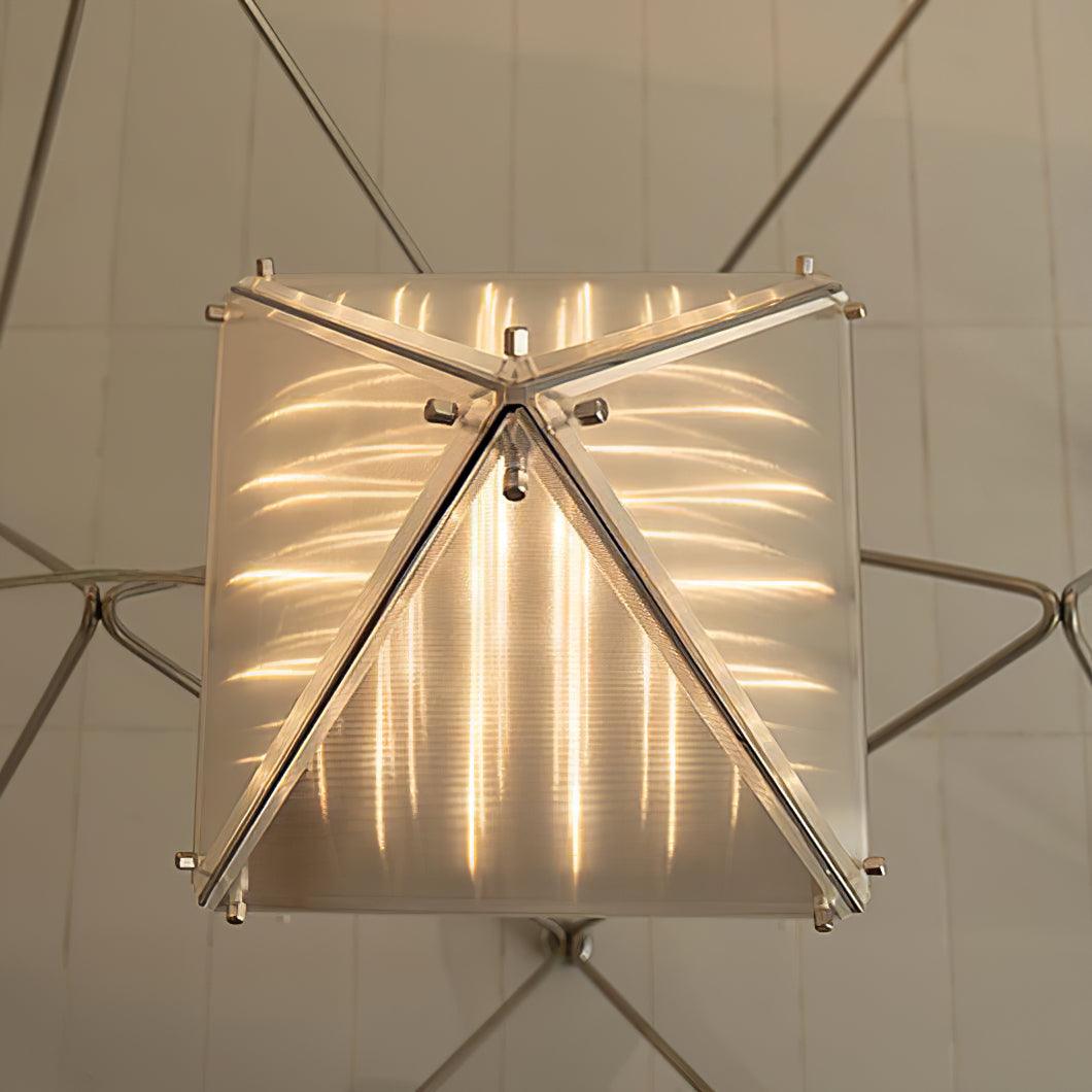 Mymiryre Pyramid Glass Table Lamp-Neutral Decor