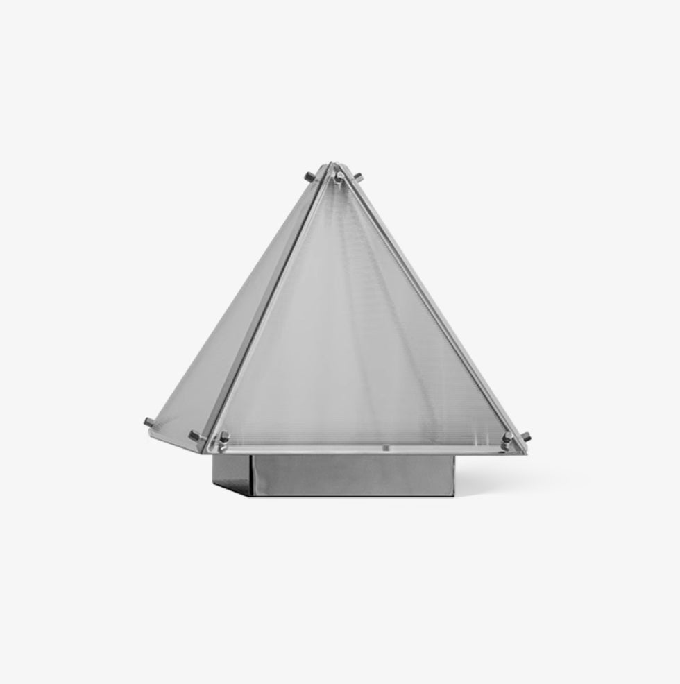 Mymiryre Pyramid Glass Table Lamp-Neutral Decor