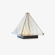 Mymiryre Pyramid Glass Table Lamp-Neutral Decor