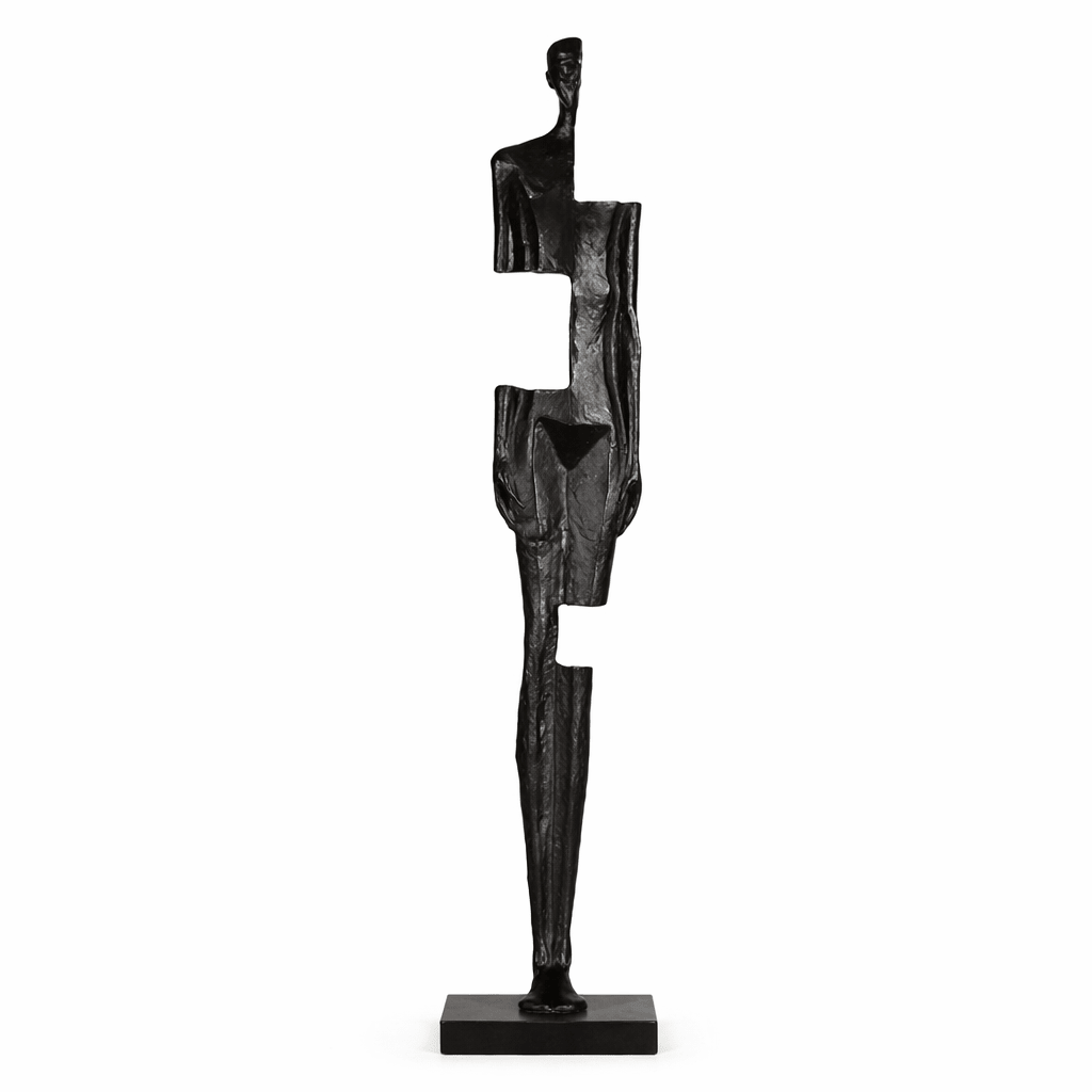 Fragmented Form Sculpture-Neutral Decor