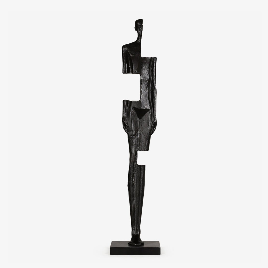 Fragmented Form Sculpture-Neutral Decor