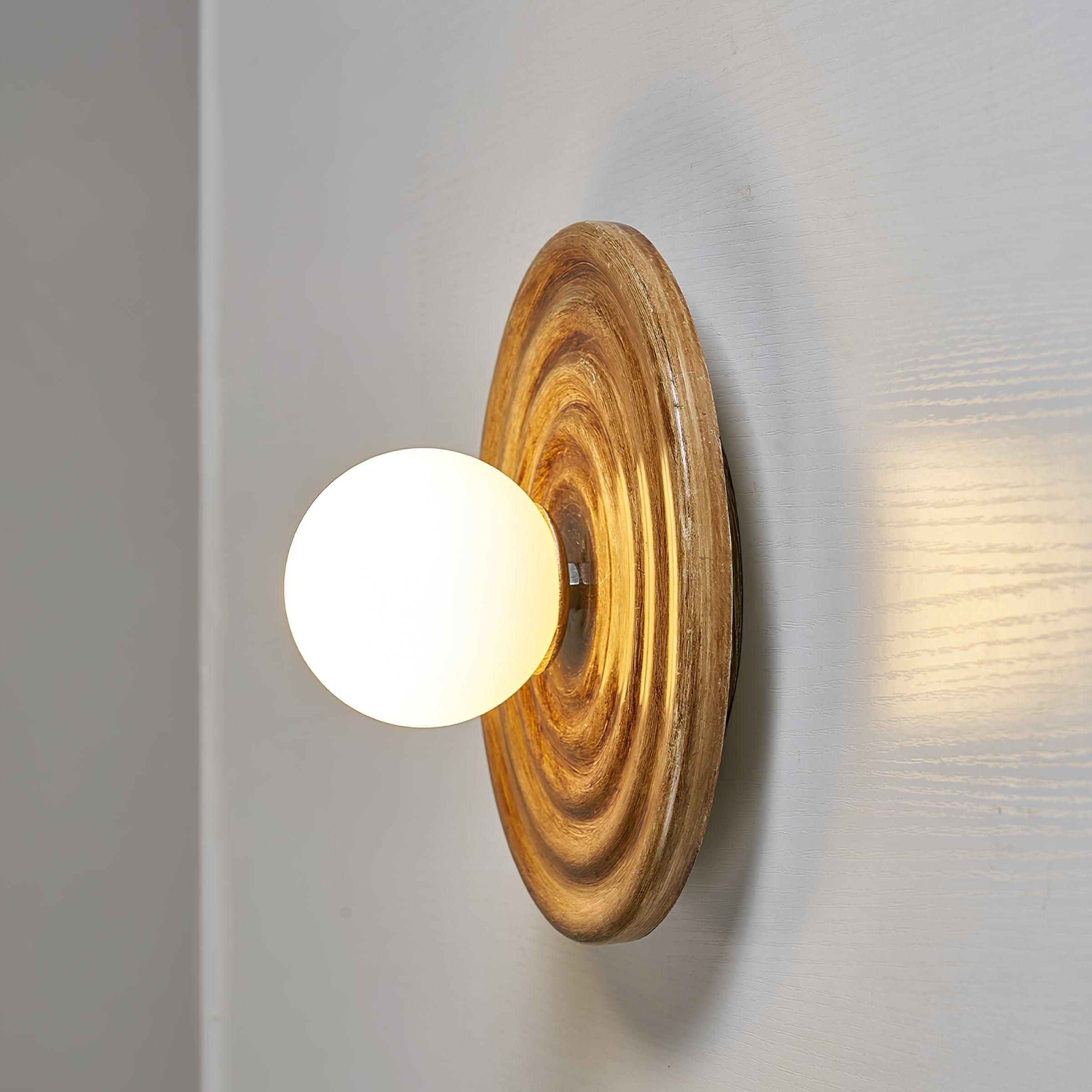 Ceiling Light Metal Body Resin Rippled Canopy Organic Minimalist