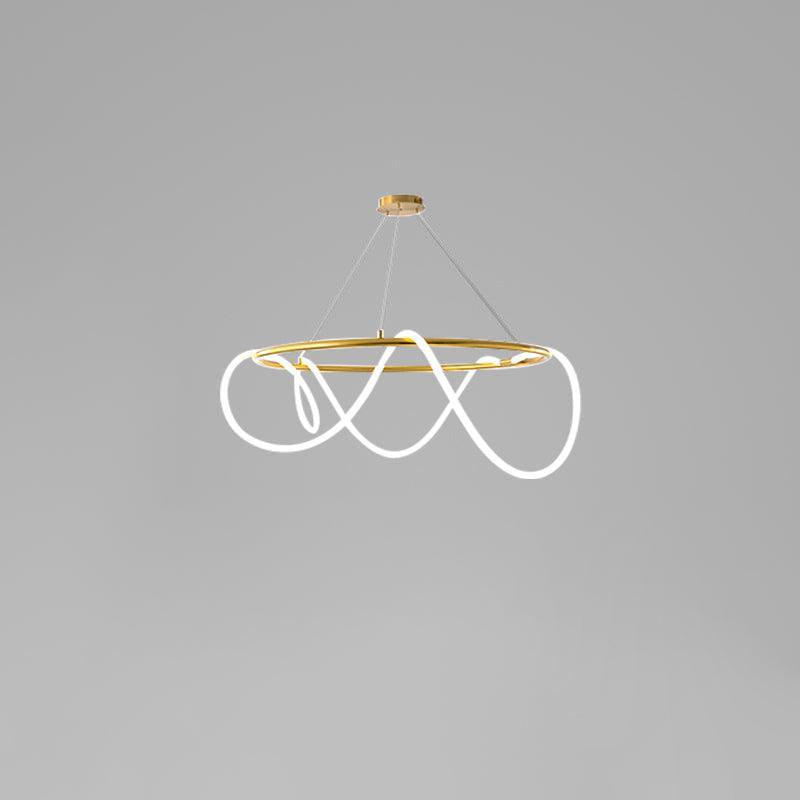 Vocor Chandelier Flexible Silicone Curve Modern Elegant-Neutral Decor