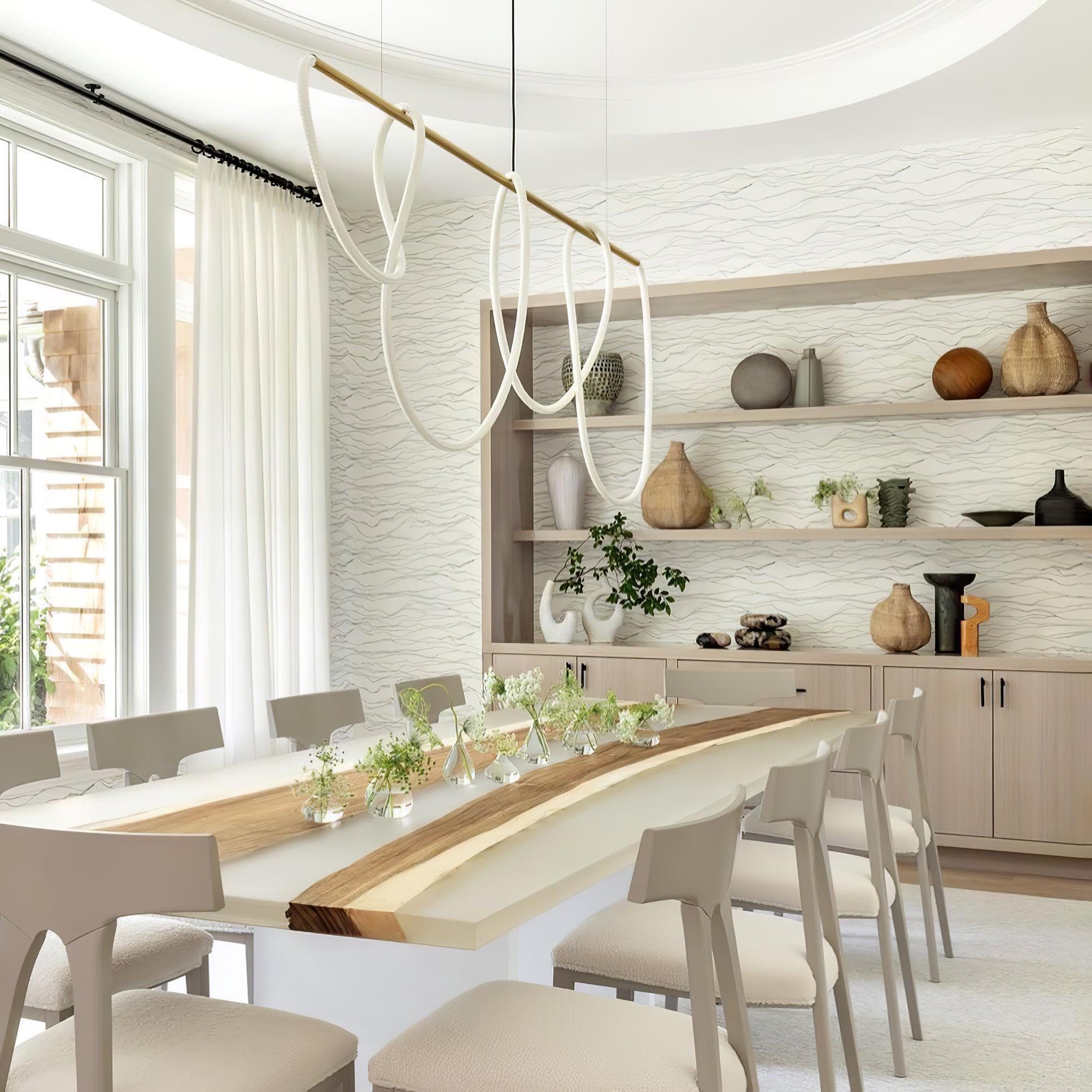 Vocor Chandelier Flexible Silicone Curve Modern Elegant-Neutral Decor