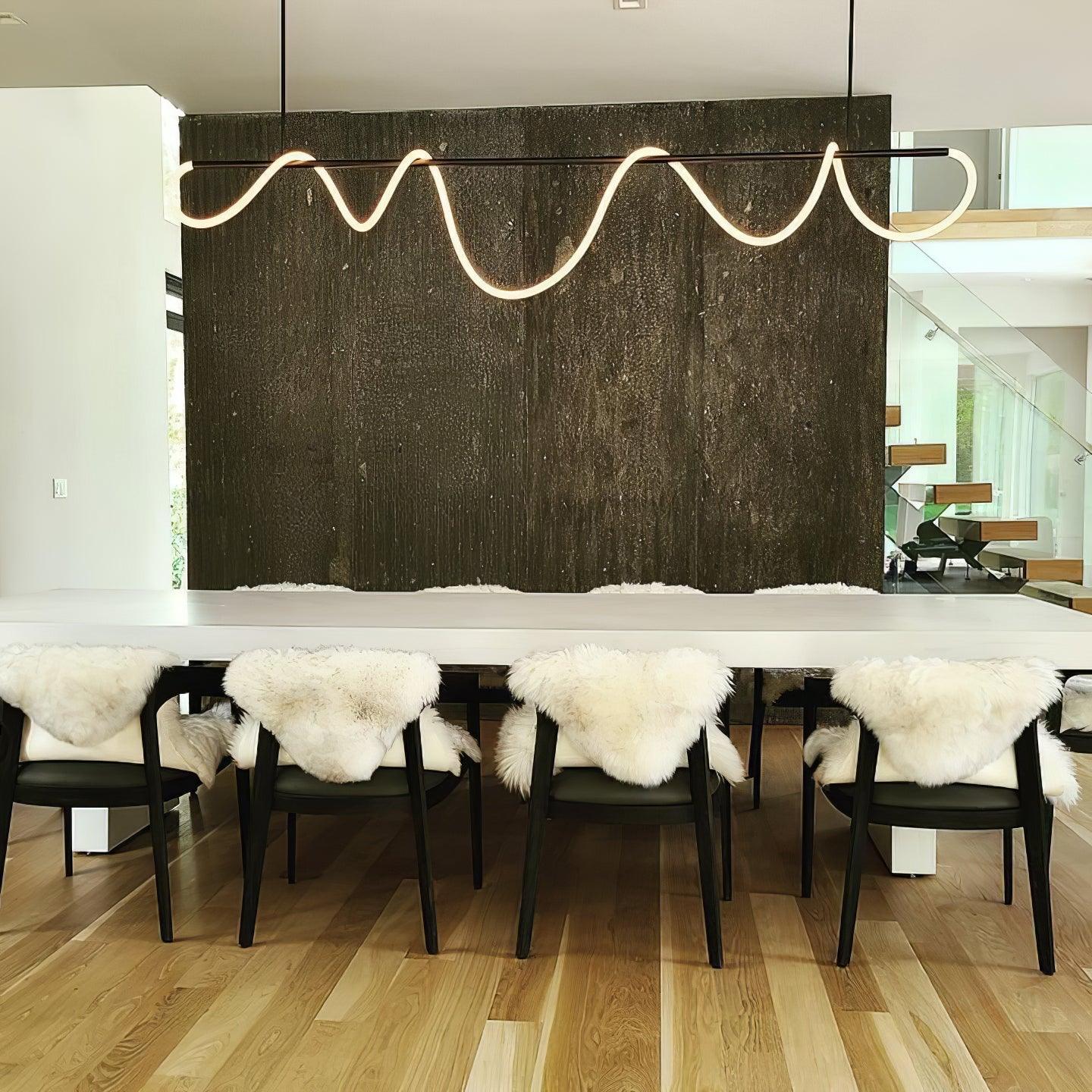 Vocor Chandelier Flexible Silicone Curve Modern Elegant-Neutral Decor