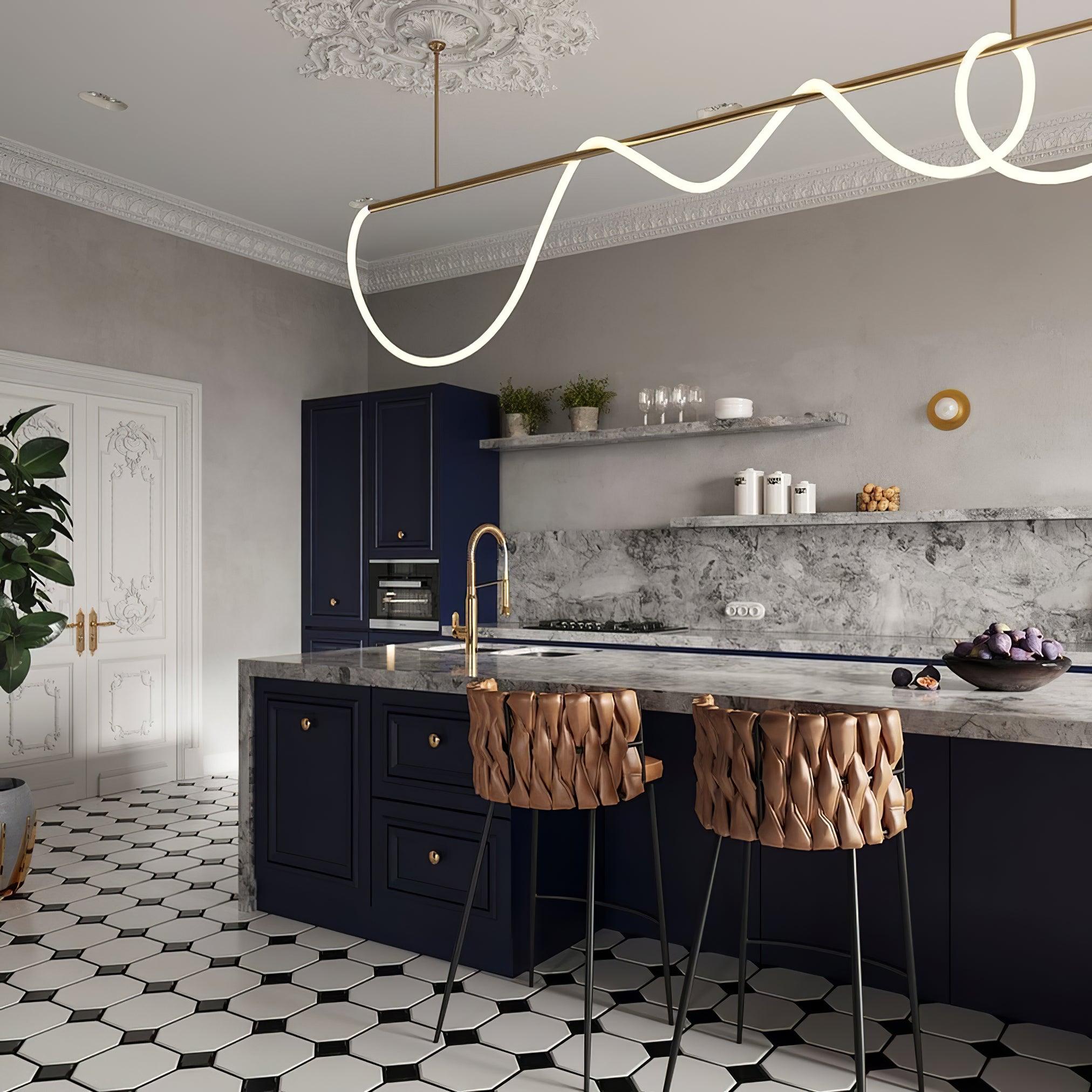 Vocor Chandelier Flexible Silicone Curve Modern Elegant-Neutral Decor