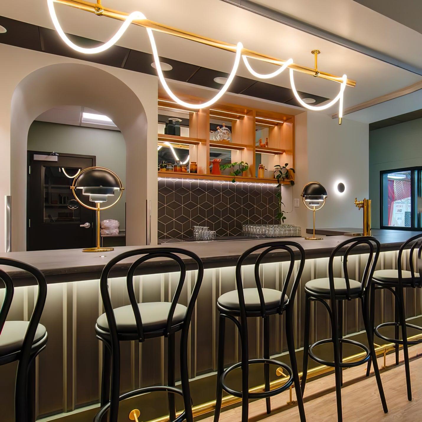 Vocor Chandelier Flexible Silicone Curve Modern Elegant-Neutral Decor