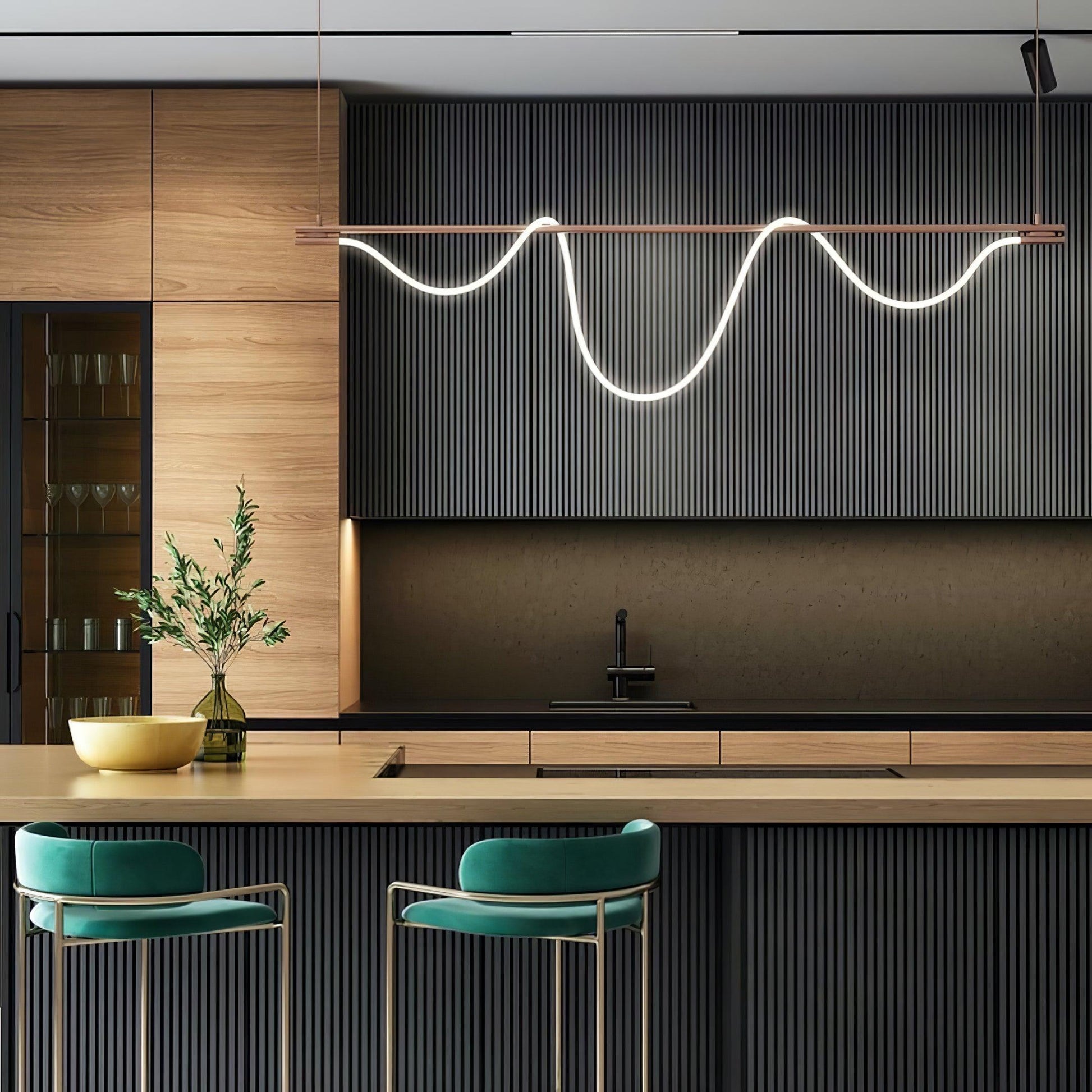 Vocor Chandelier Flexible Silicone Curve Modern Elegant-Neutral Decor
