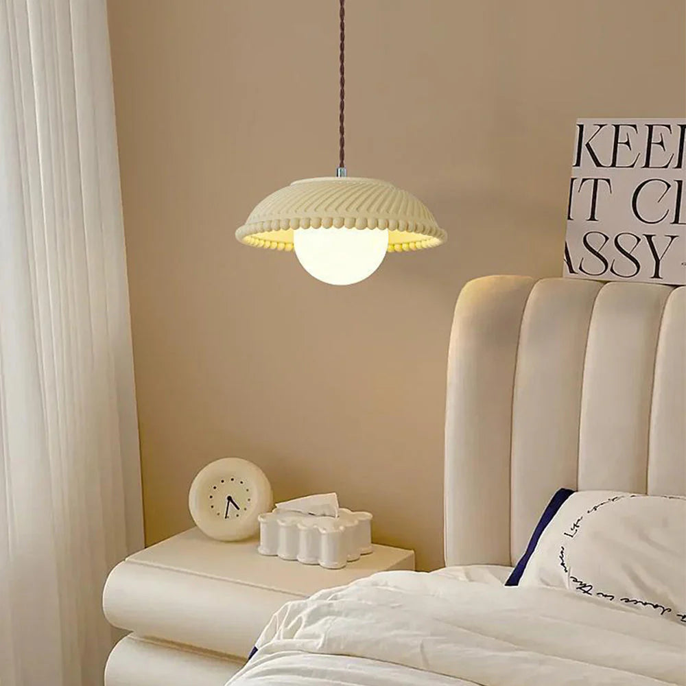 Aria Modern LED Metal/Glass/Resin Pendant Light Living Room/Study/Bedroom - Neutral Decor