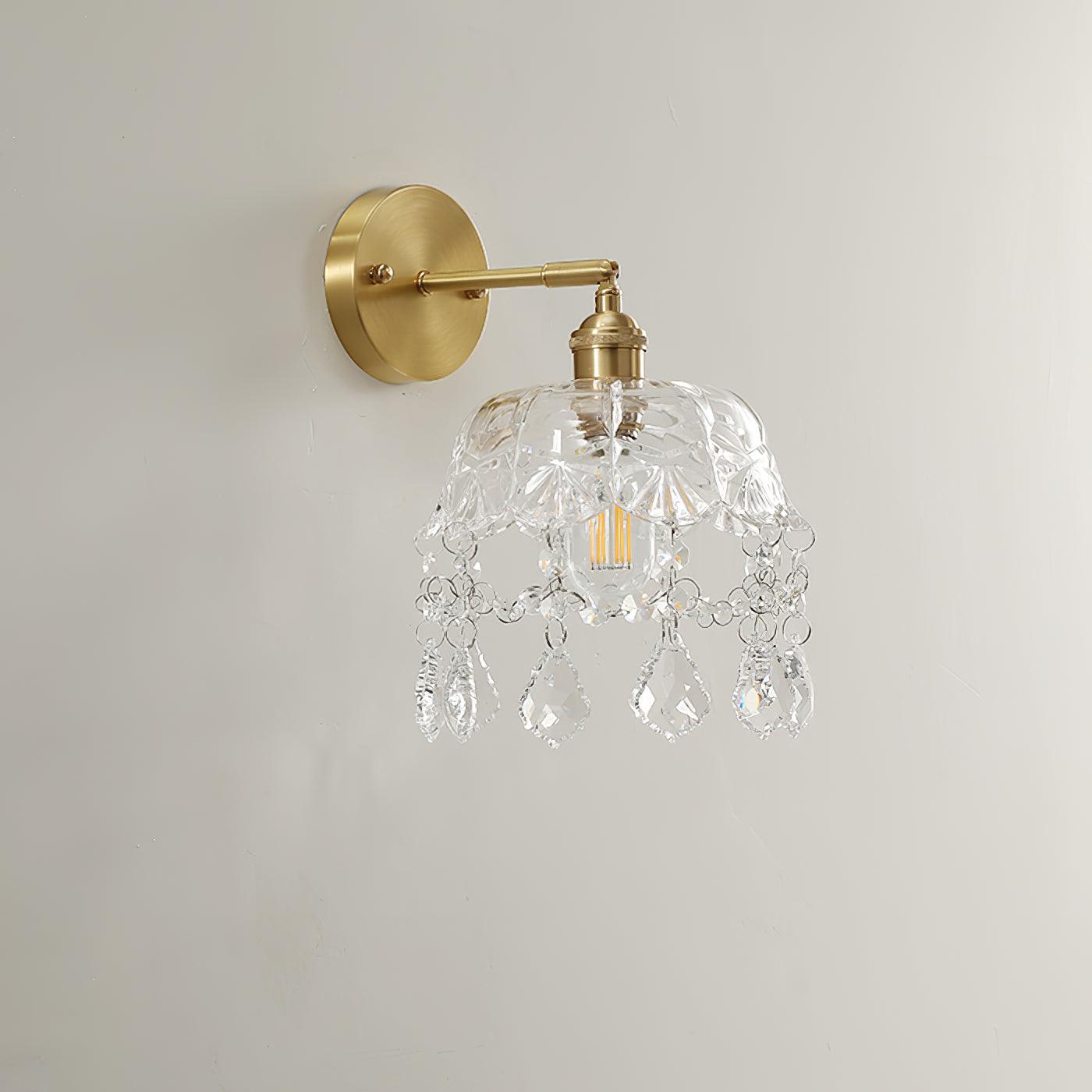 Baleno Postmodern Luxury French Tassel Crystal Wall Light-Neutral Decor