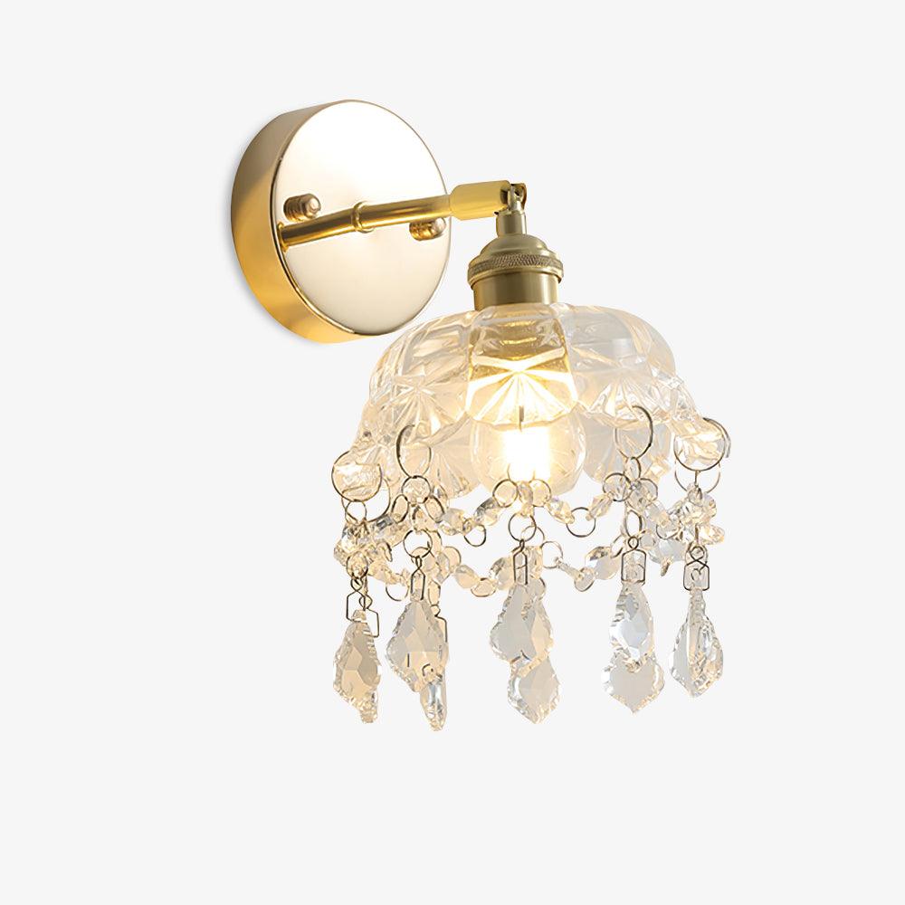 Baleno Postmodern Luxury French Tassel Crystal Wall Light-Neutral Decor