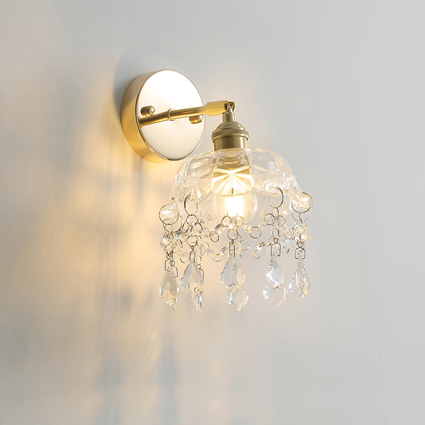 Baleno Postmodern Luxury French Tassel Crystal Wall Light-Neutral Decor