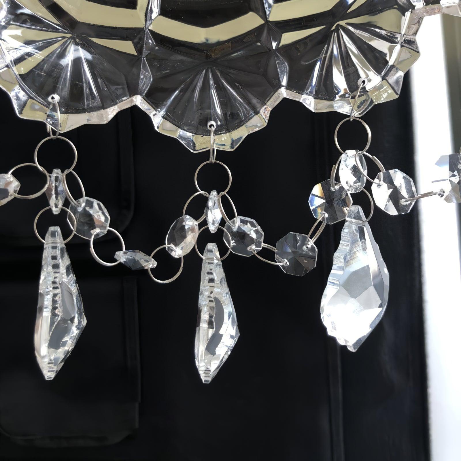 Baleno Postmodern Luxury French Tassel Crystal Wall Light-Neutral Decor
