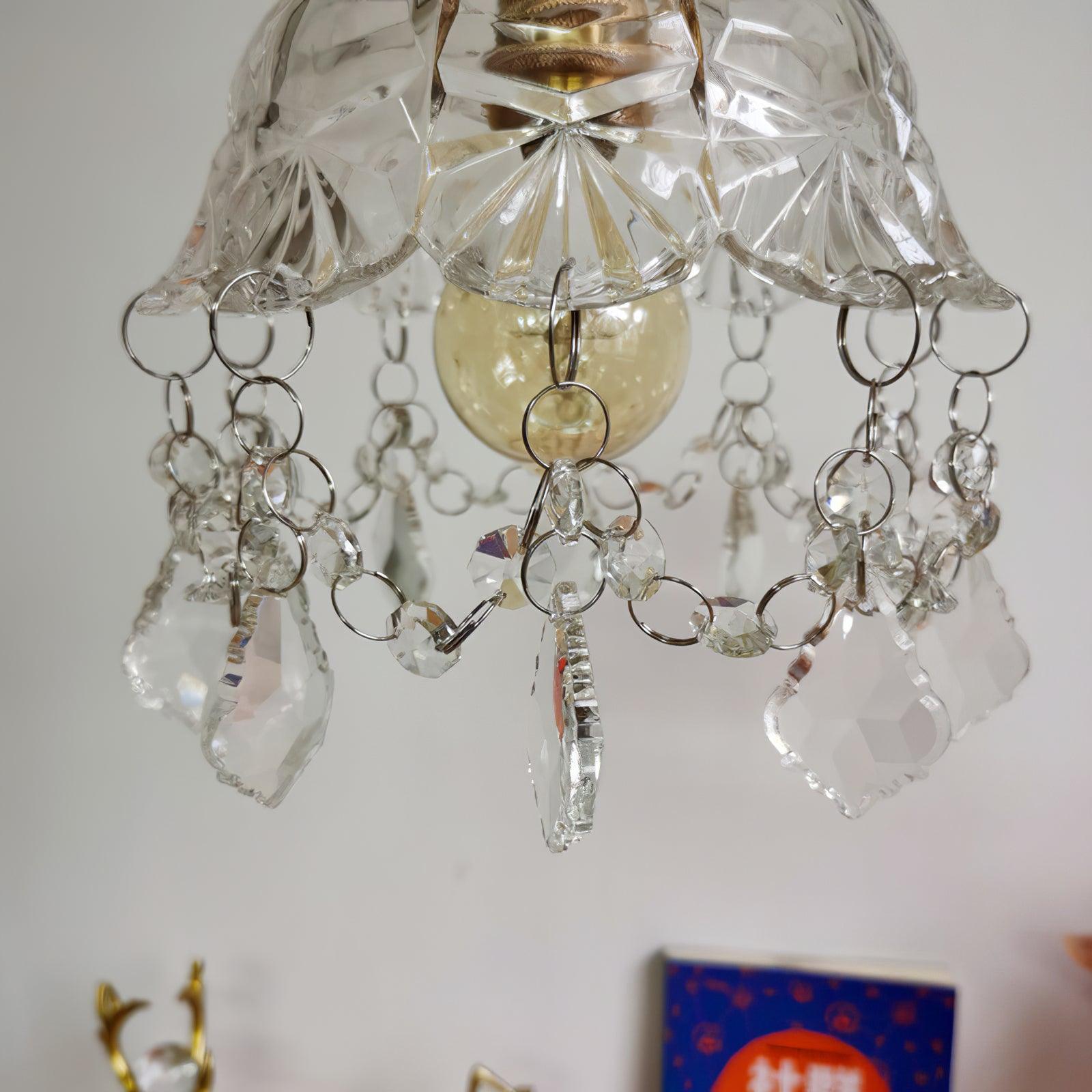 Baleno Postmodern Luxury French Tassel Crystal Wall Light-Neutral Decor