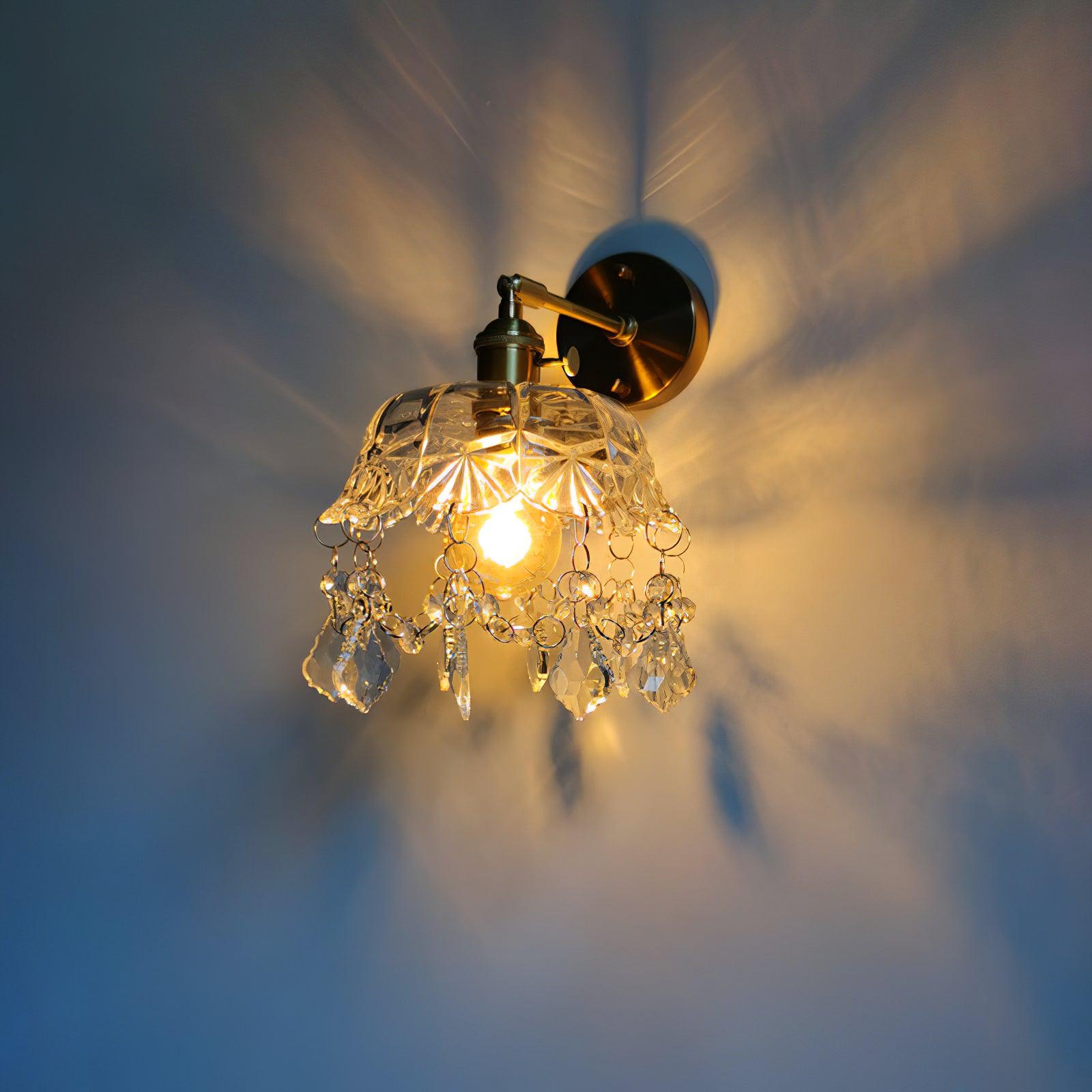 Baleno Postmodern Luxury French Tassel Crystal Wall Light-Neutral Decor