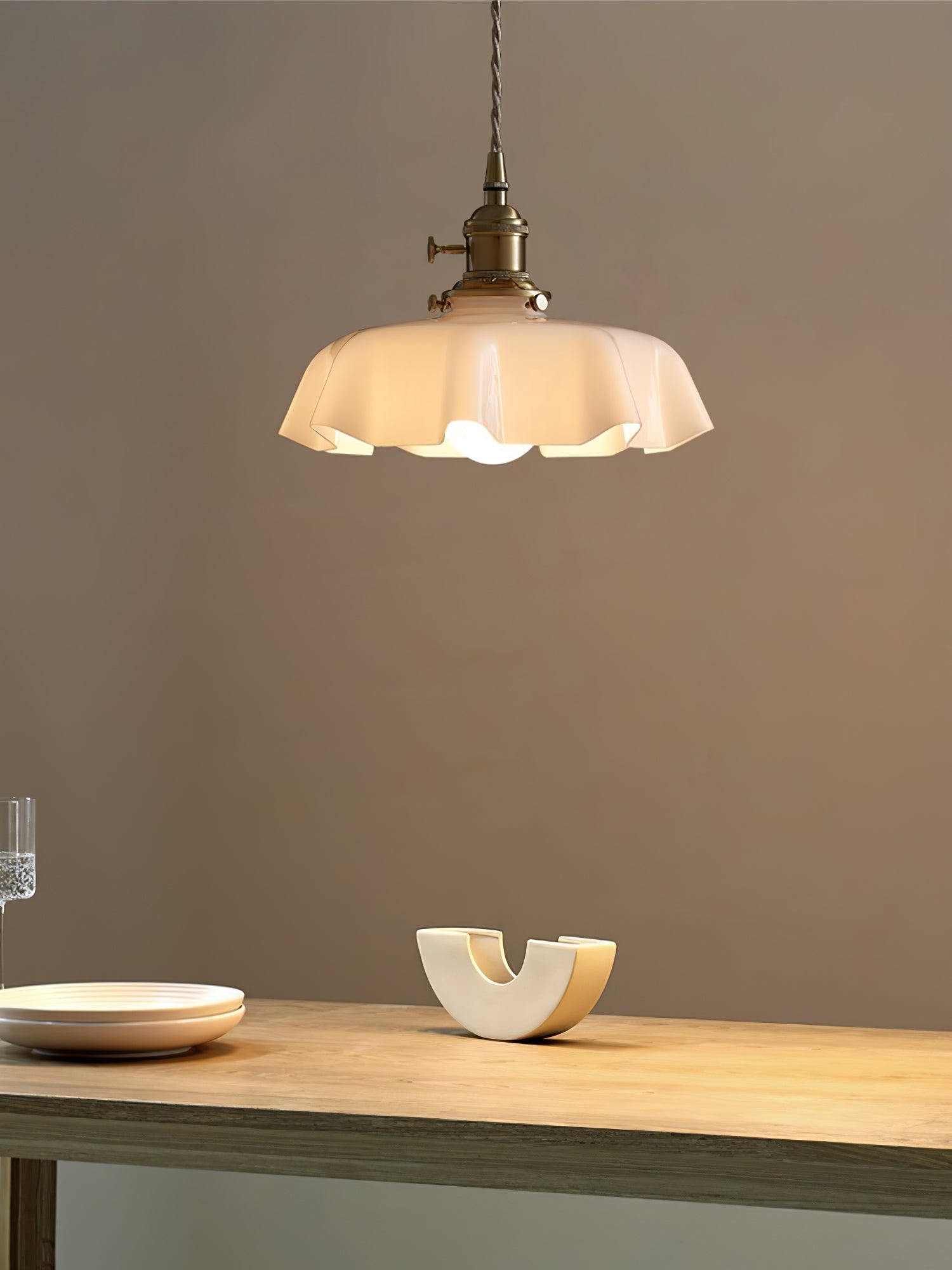 Lustra Pendant Light French Flower for Dining Room-Neutral Decor