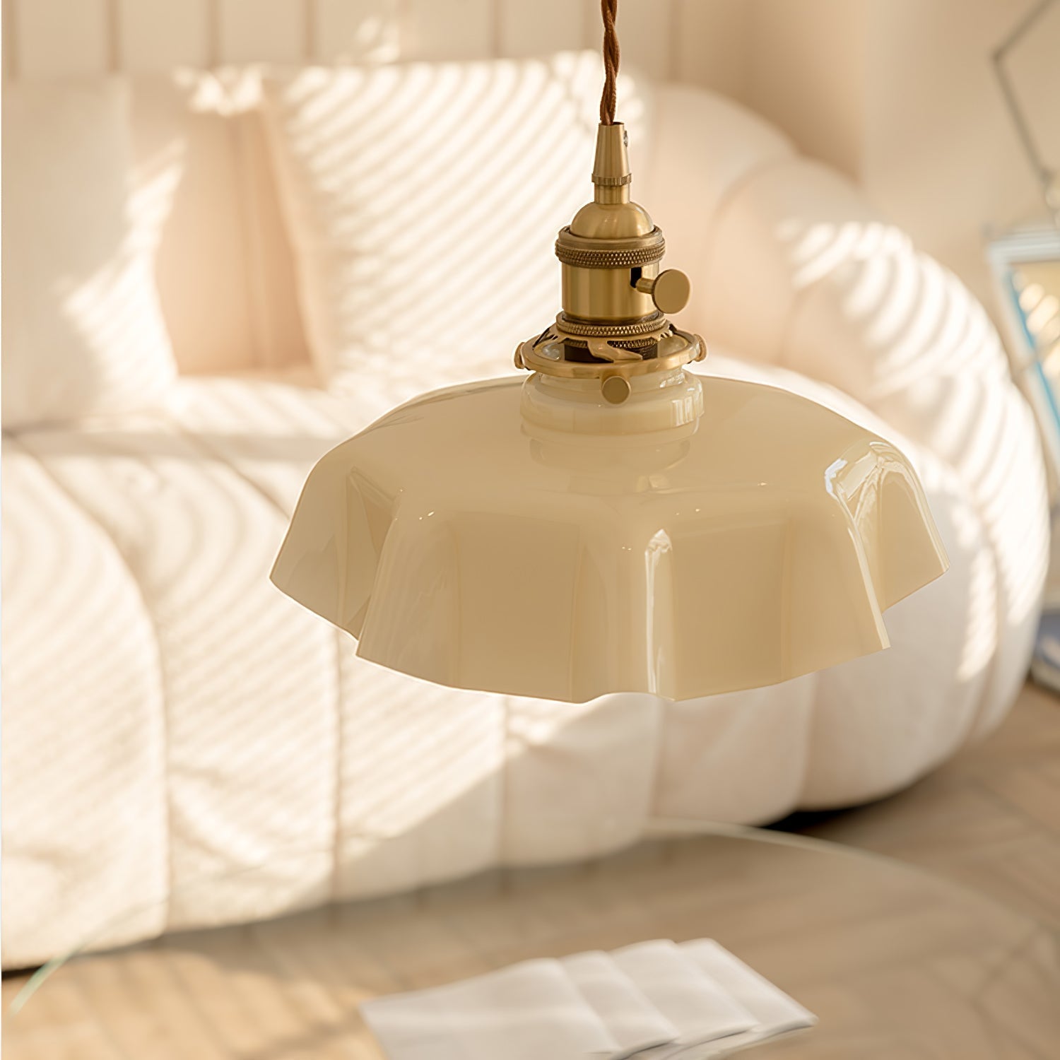 Lustra Pendant Light French Flower for Dining Room-Neutral Decor