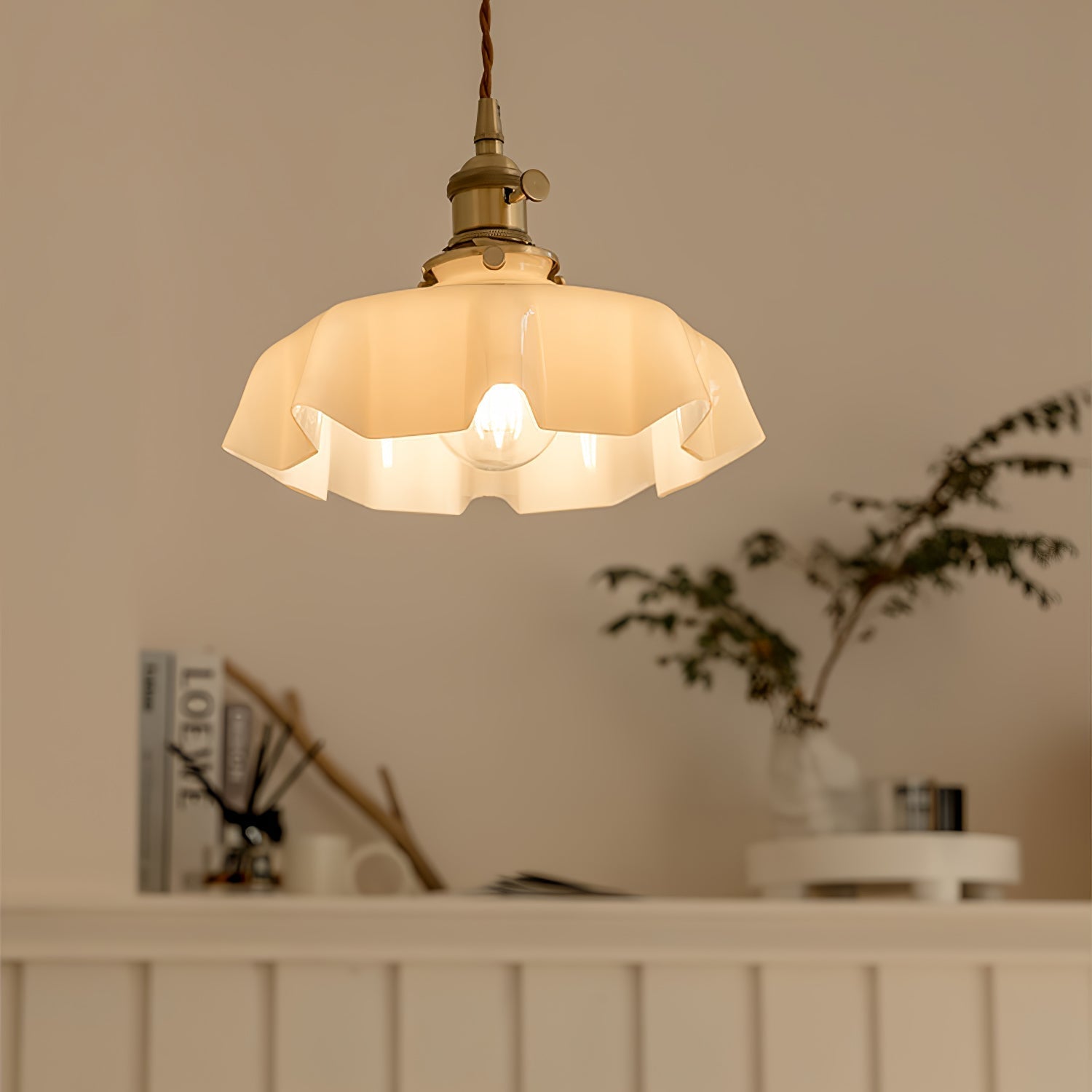 Lustra Pendant Light French Flower for Dining Room-Neutral Decor