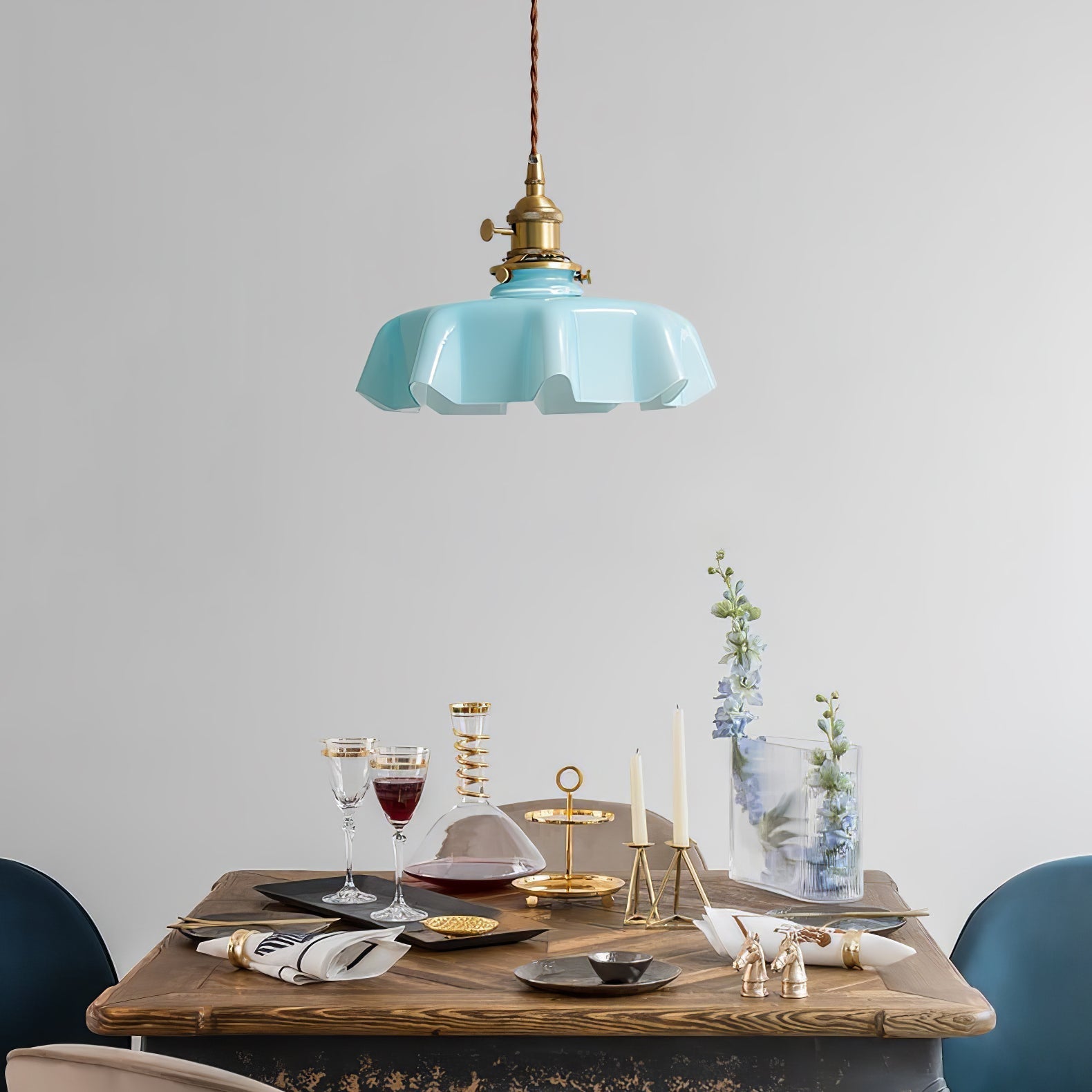 Lustra Pendant Light French Flower for Dining Room-Neutral Decor