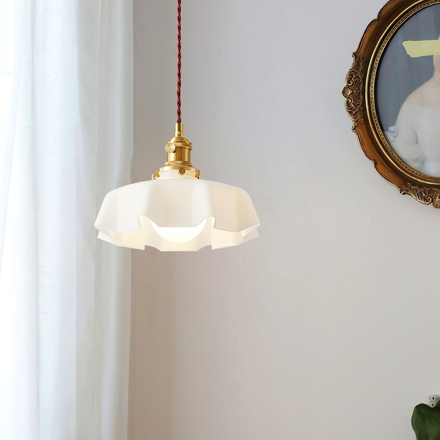 Lustra Pendant Light French Flower for Dining Room-Neutral Decor