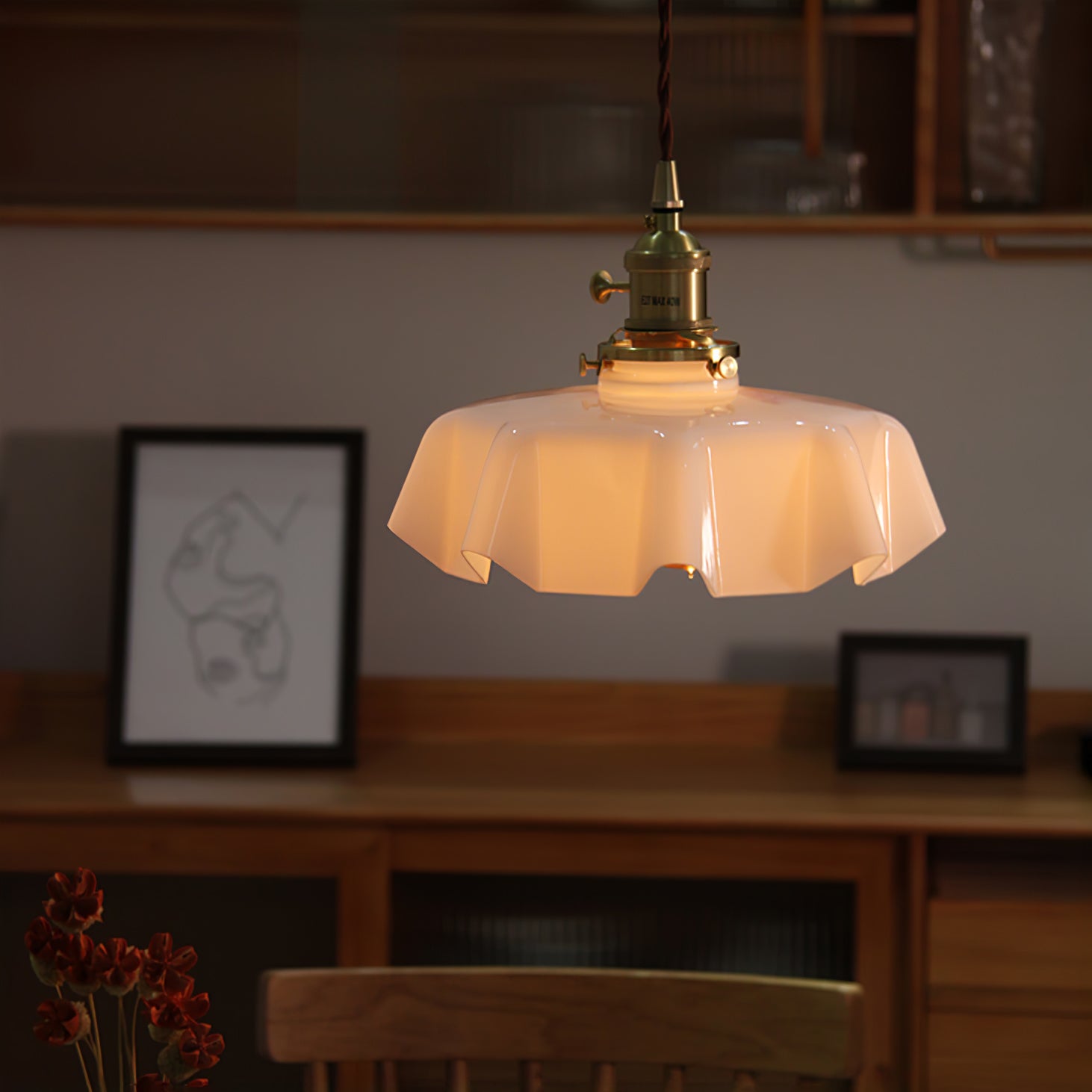 Lustra Pendant Light French Flower for Dining Room-Neutral Decor