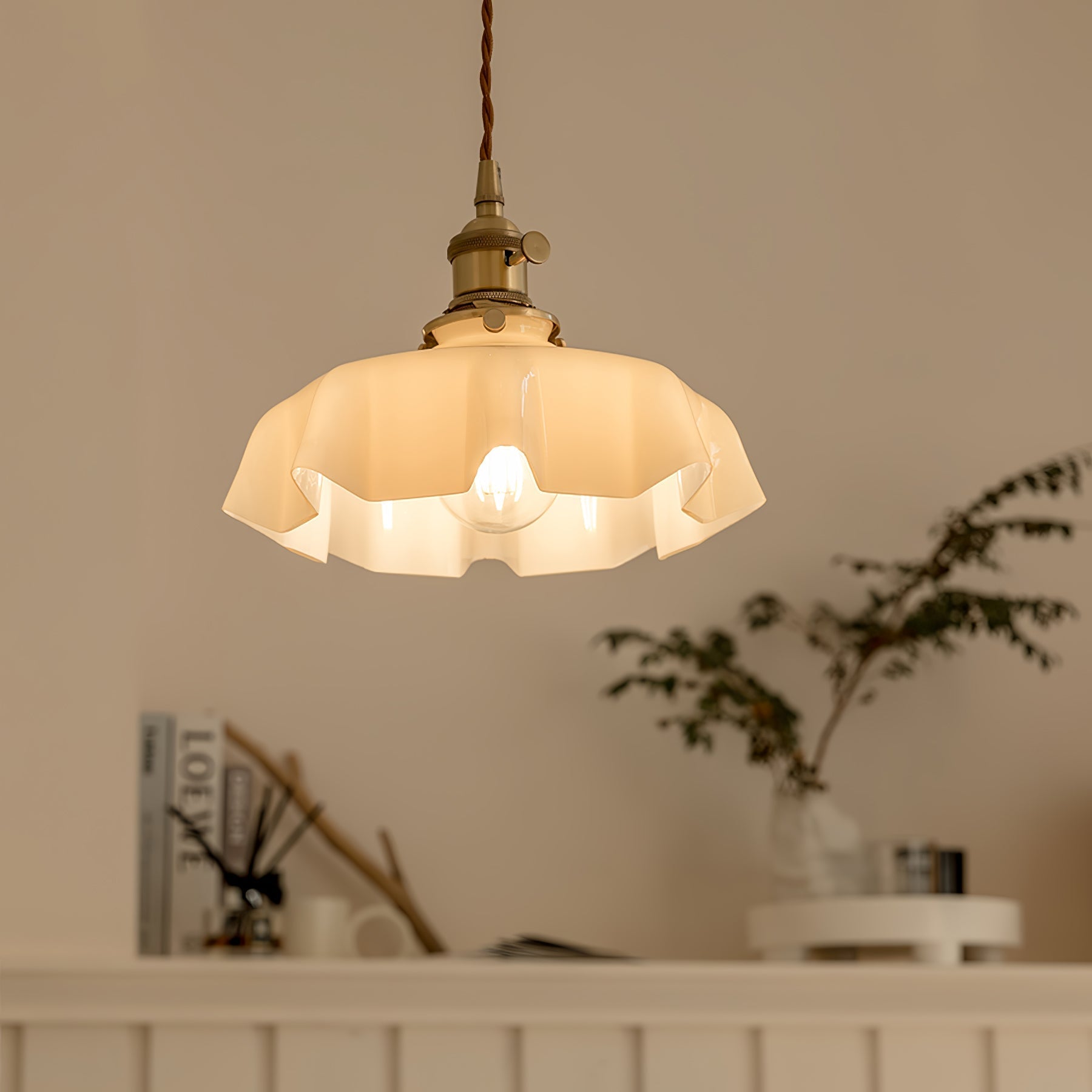 Lustra Pendant Light French Flower for Dining Room-Neutral Decor