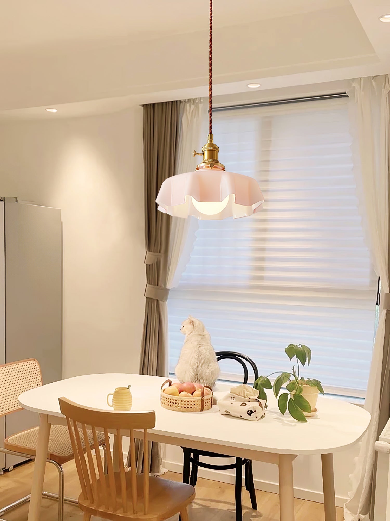 Lustra Pendant Light French Flower for Dining Room-Neutral Decor