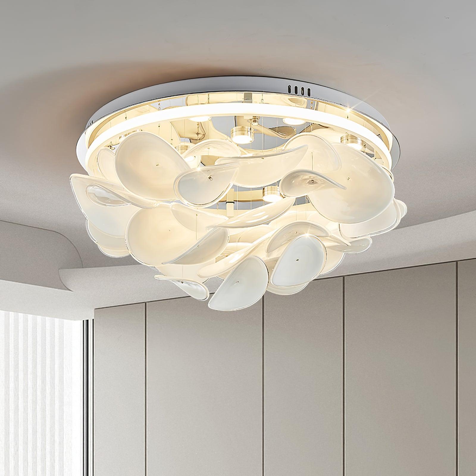 Eroxen French Floral Petal Ceiling Lamp for Modern Homes-Neutral Decor