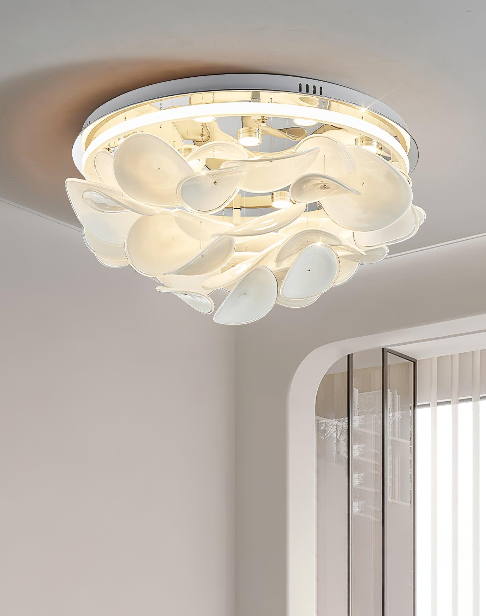 Eroxen French Floral Petal Ceiling Lamp for Modern Homes-Neutral Decor