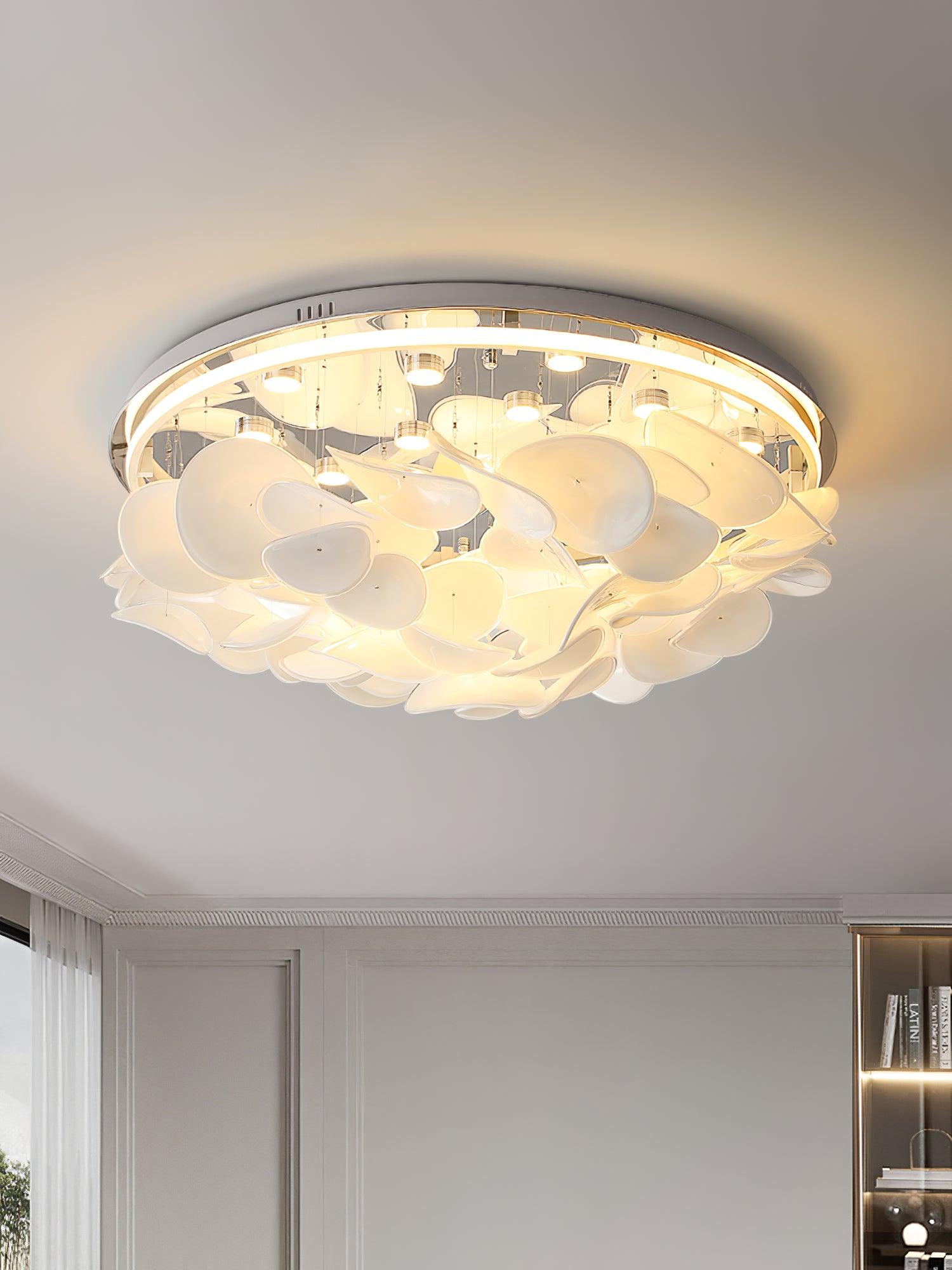 Eroxen French Floral Petal Ceiling Lamp for Modern Homes-Neutral Decor