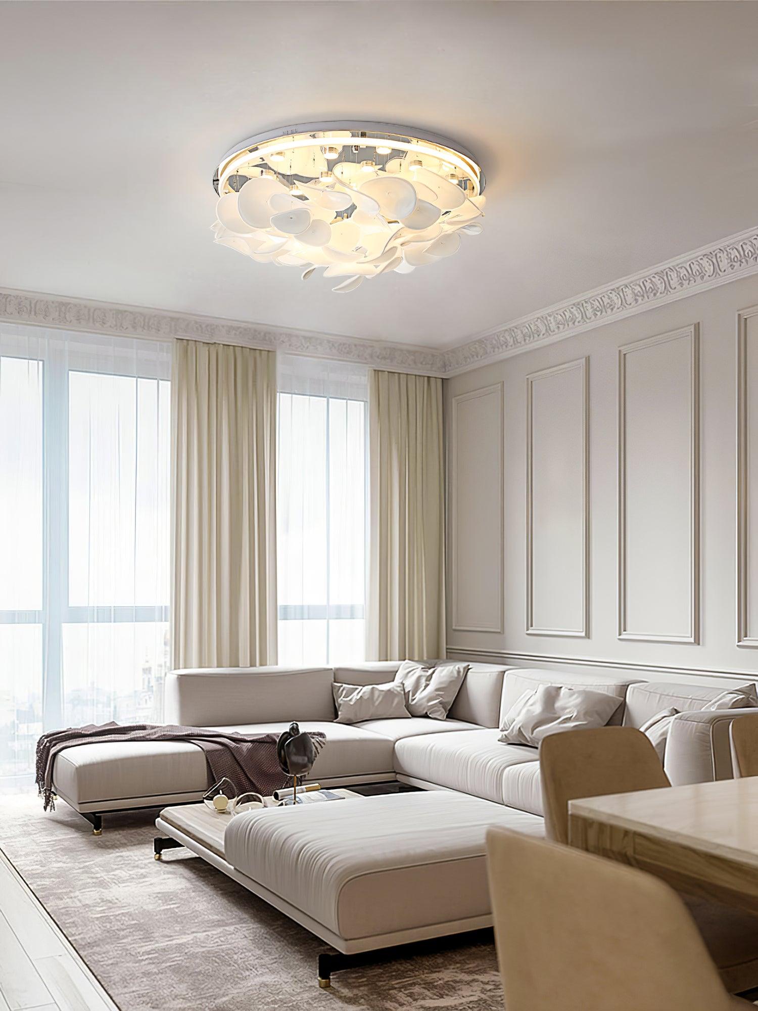 Eroxen French Floral Petal Ceiling Lamp for Modern Homes-Neutral Decor